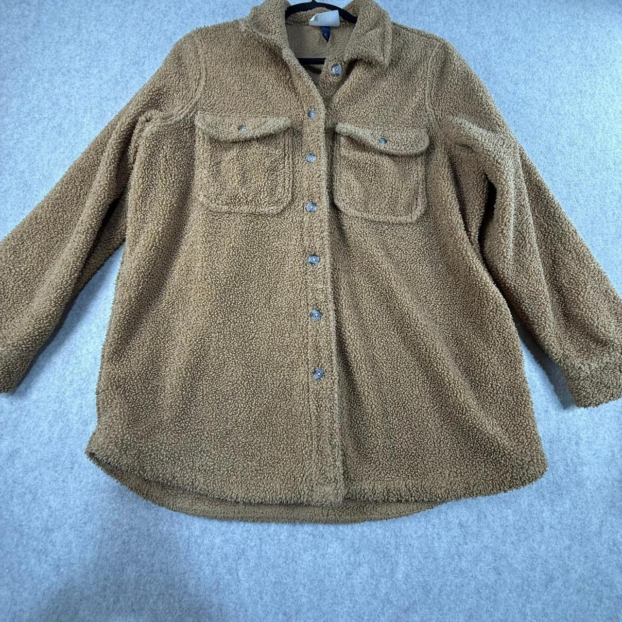 Universal Thread Women's Shacket Jacket - Brown/T… - image 1