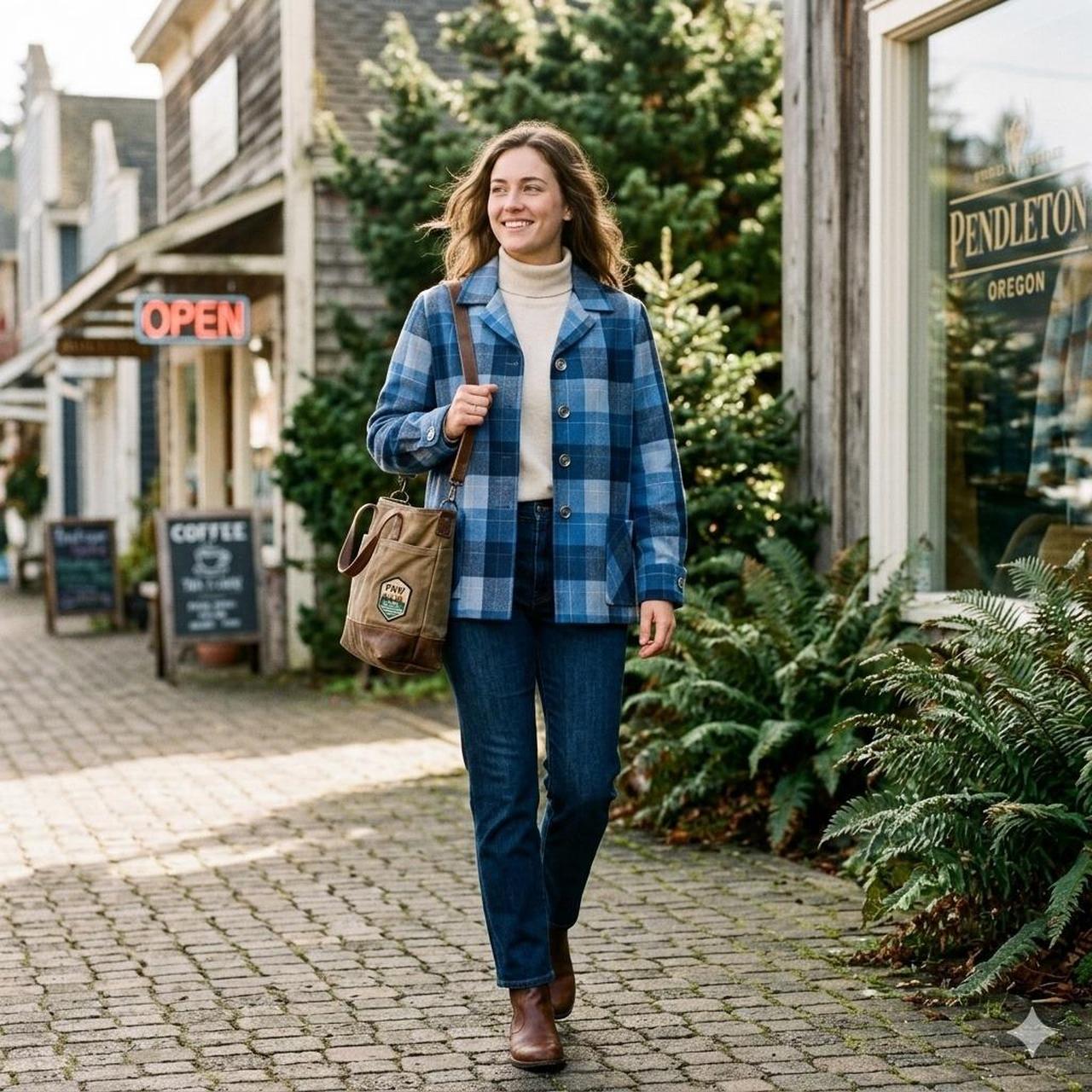 Pendleton Women's Shacket Jacket - Blue/Navy - XL… - image 2