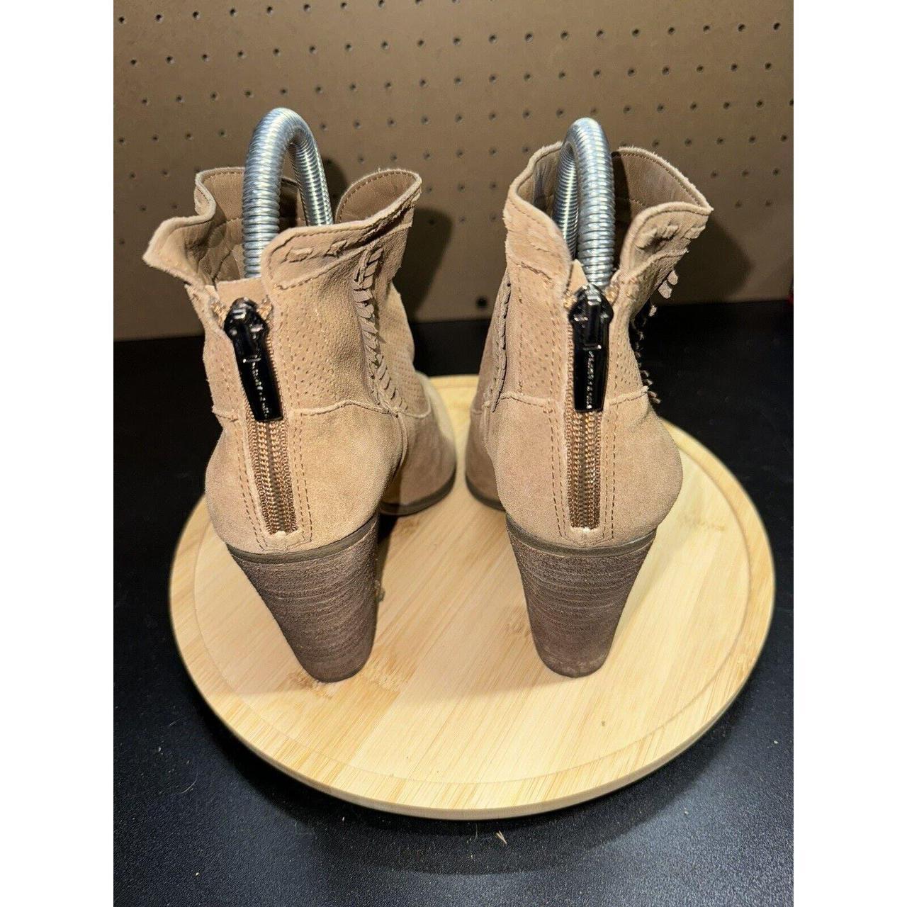 Vince Camuto Fretzia Brown Perforated Suede High. Depop