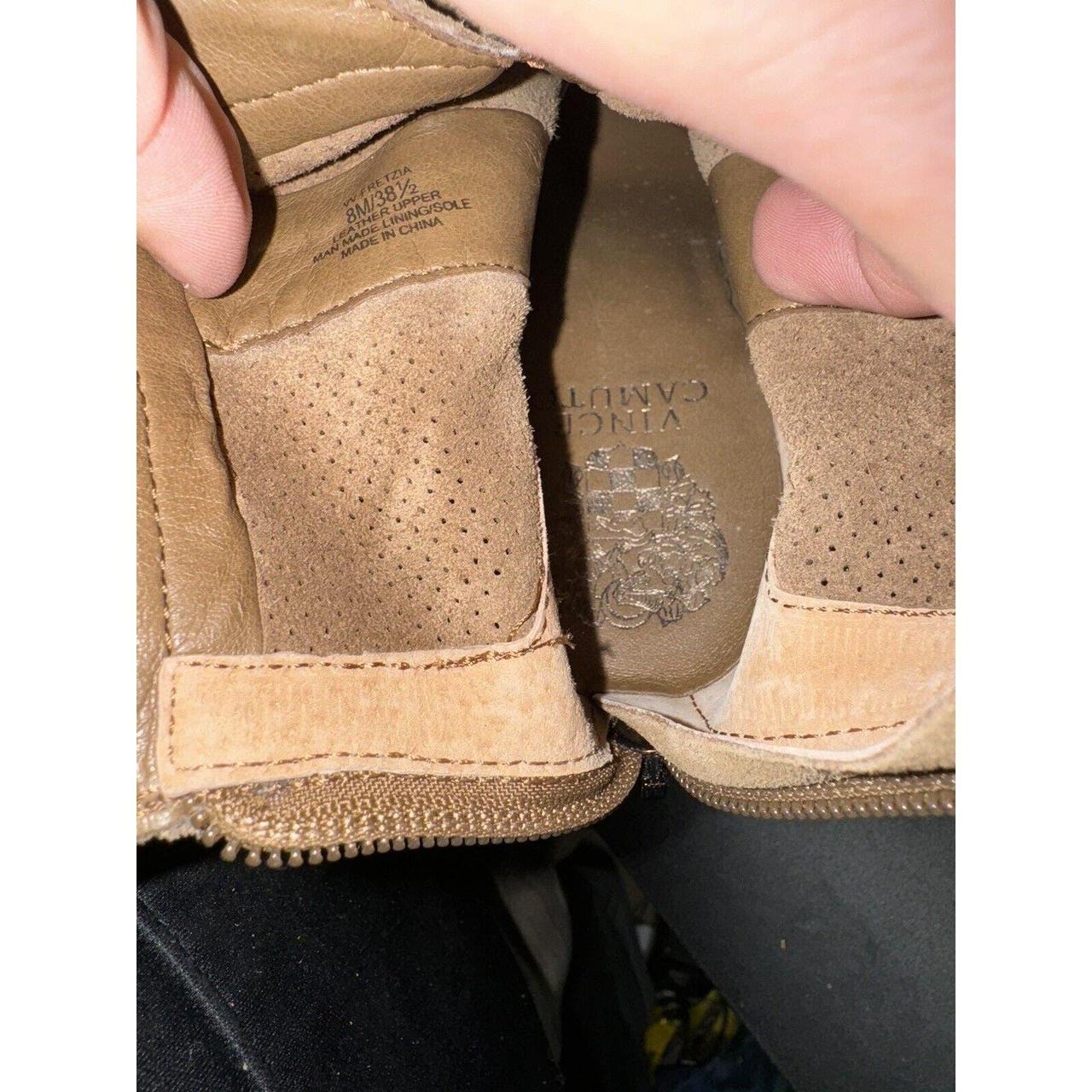 Vince Camuto Fretzia Brown Perforated Suede High. Depop