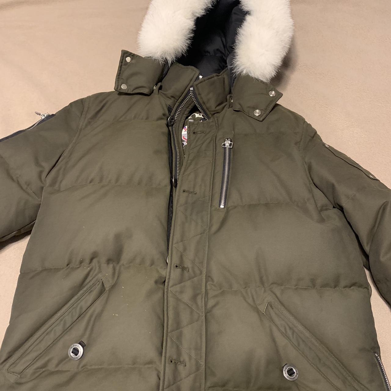 Dark green moose knuckle jacket Size:large... - Depop