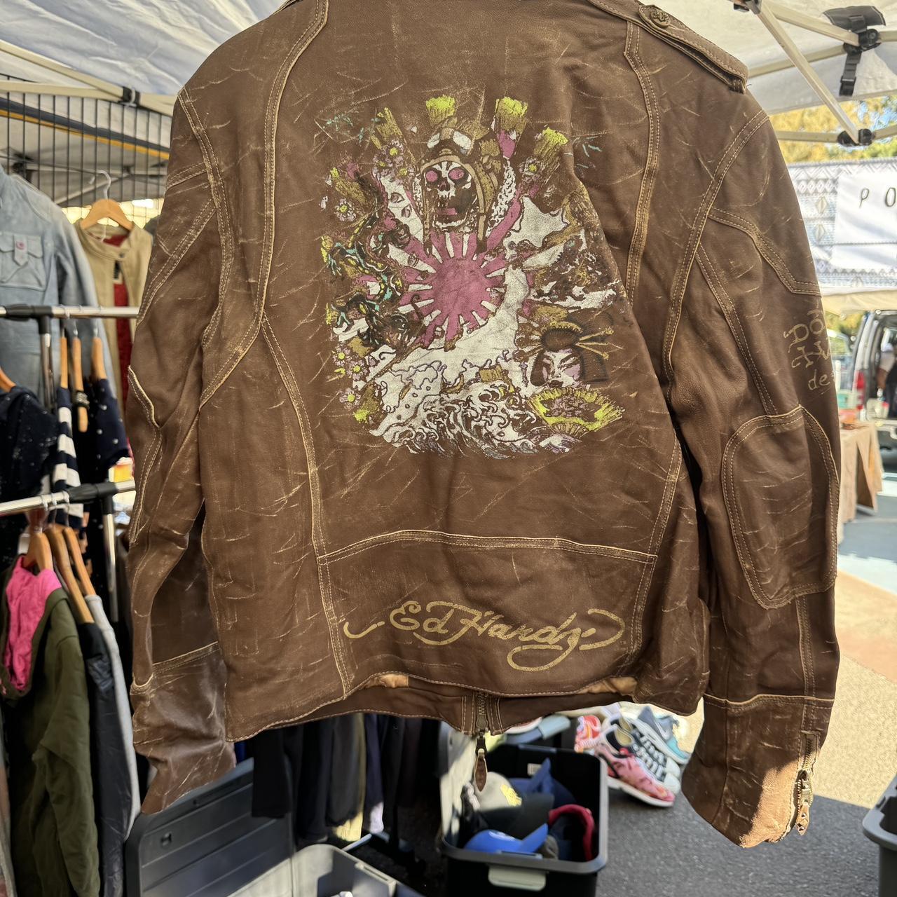 Japanese archive fashion 00s ed hardy archive vkei punk jacket