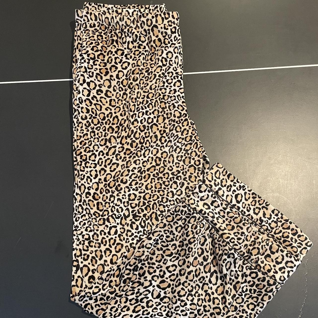 Athletic Works High Waist Ankle Leopard Animal Print - Depop