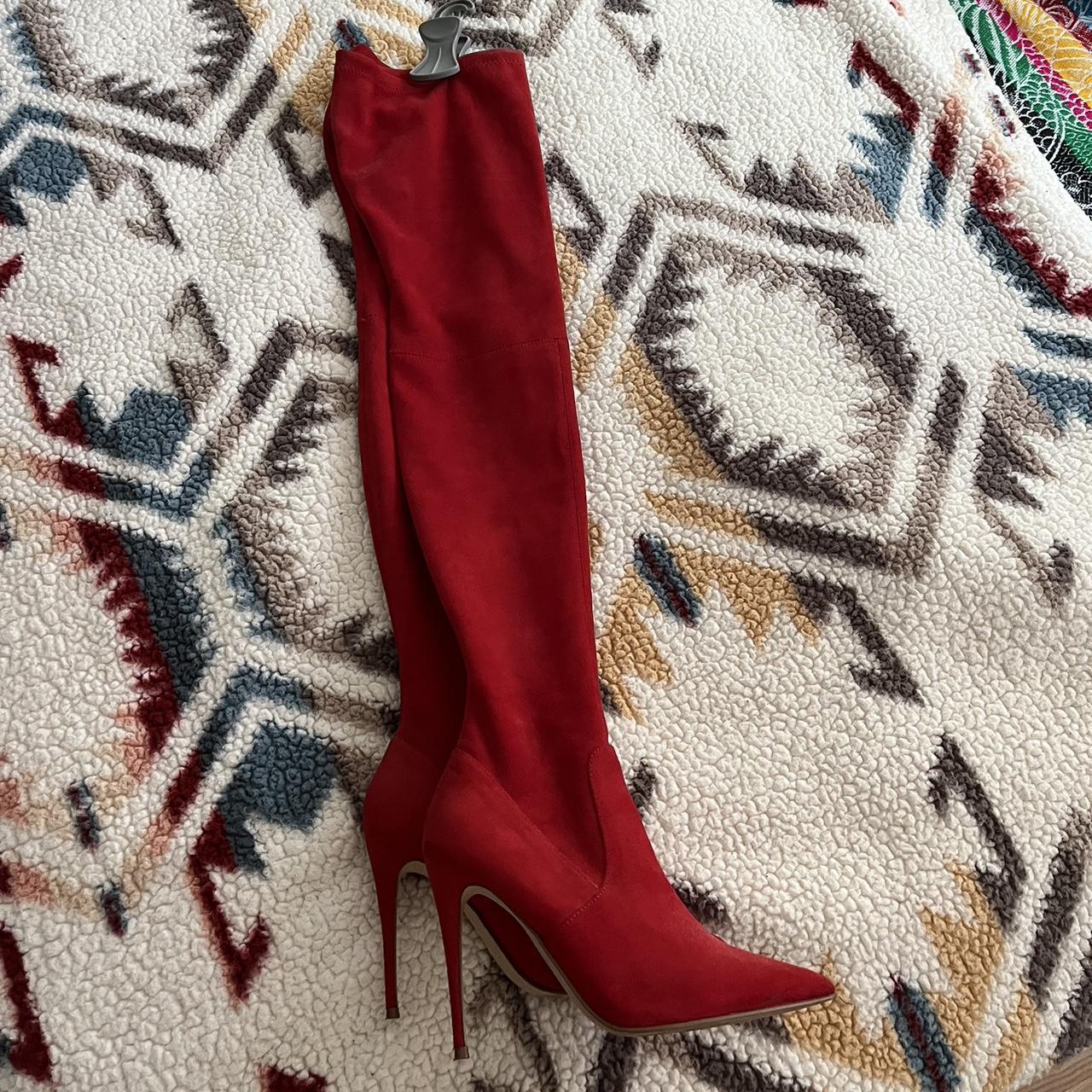 Steve madden sale red boots