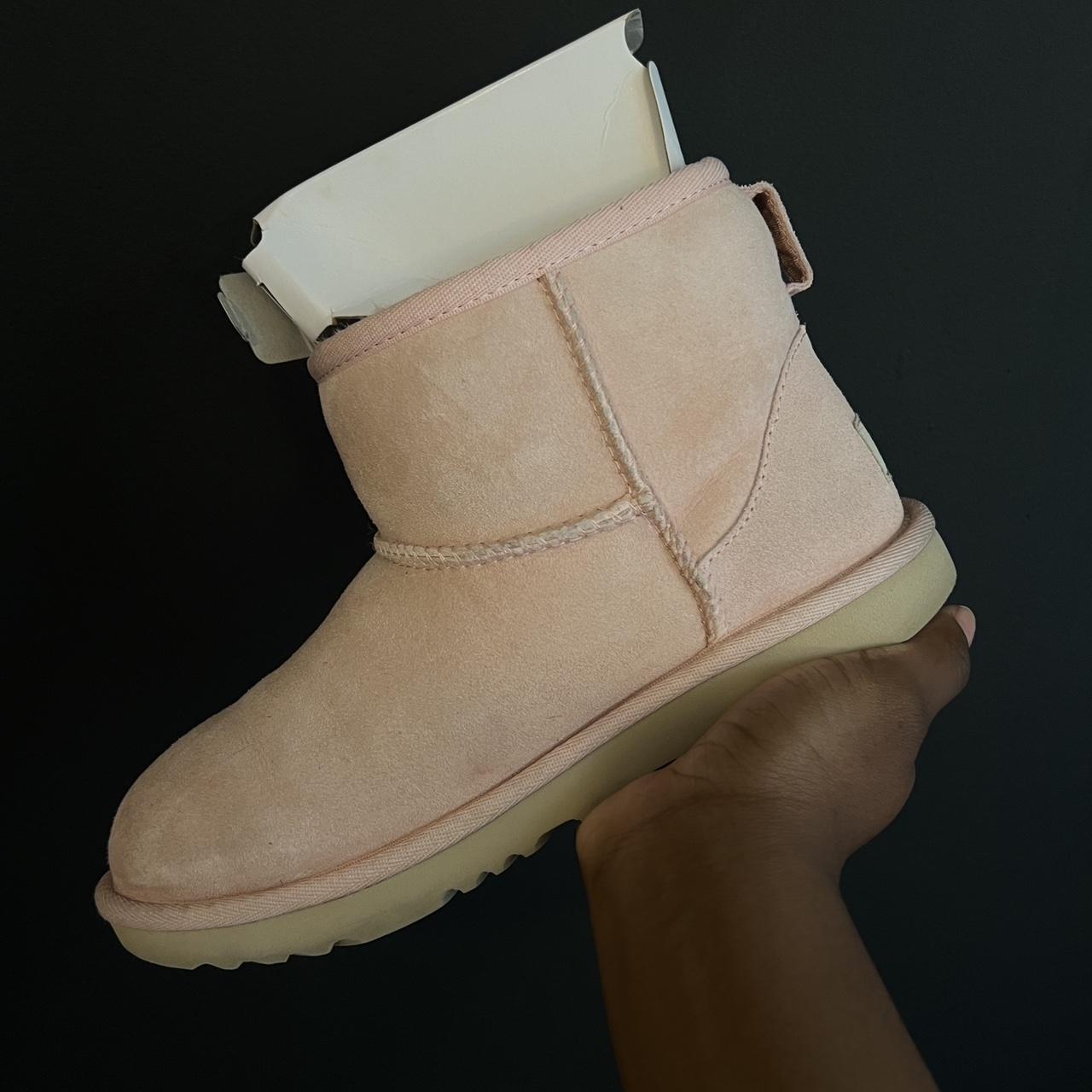 Light pink Uggs , lightly worn 💕🎀 Lightly scuffed as... - Depop