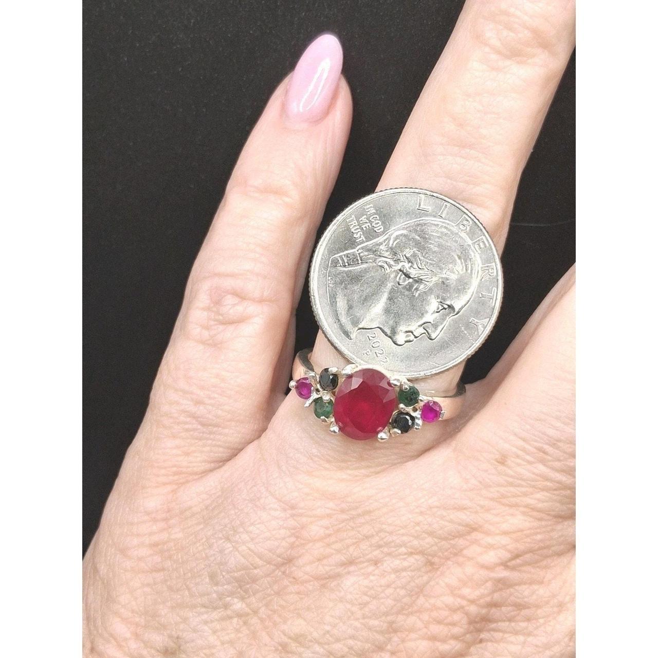 Handmade Women's Ring - Multi/Silver – This Ruby,… - image 6
