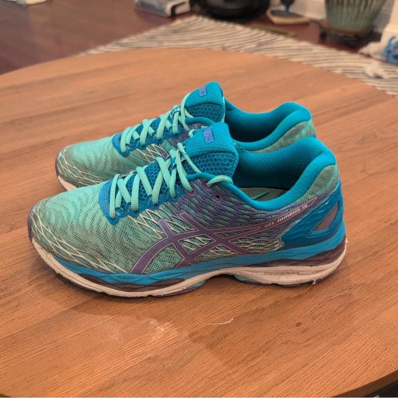 ASICS Women's Sneakers Blue/Purple US 11 – Asics Gel-Nimbus 18