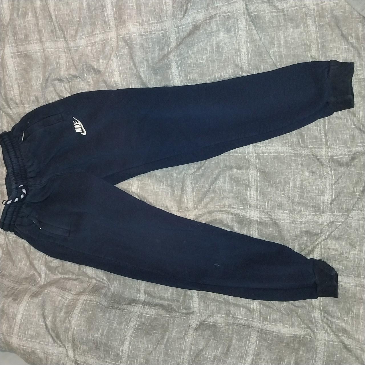 Vintage Black Nike Sweatpants Navy Blue Tag Size: - Depop