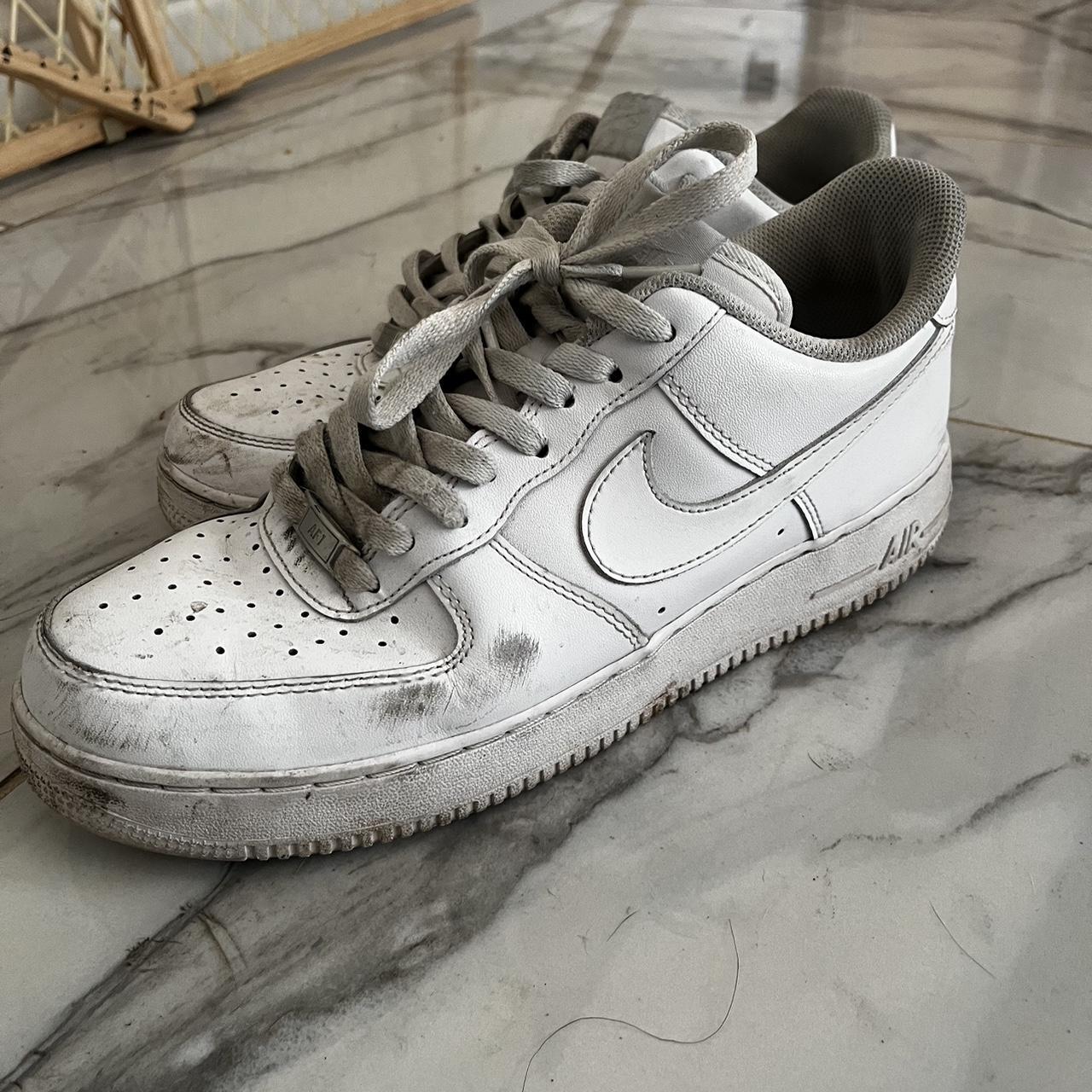 white air force ones size 10