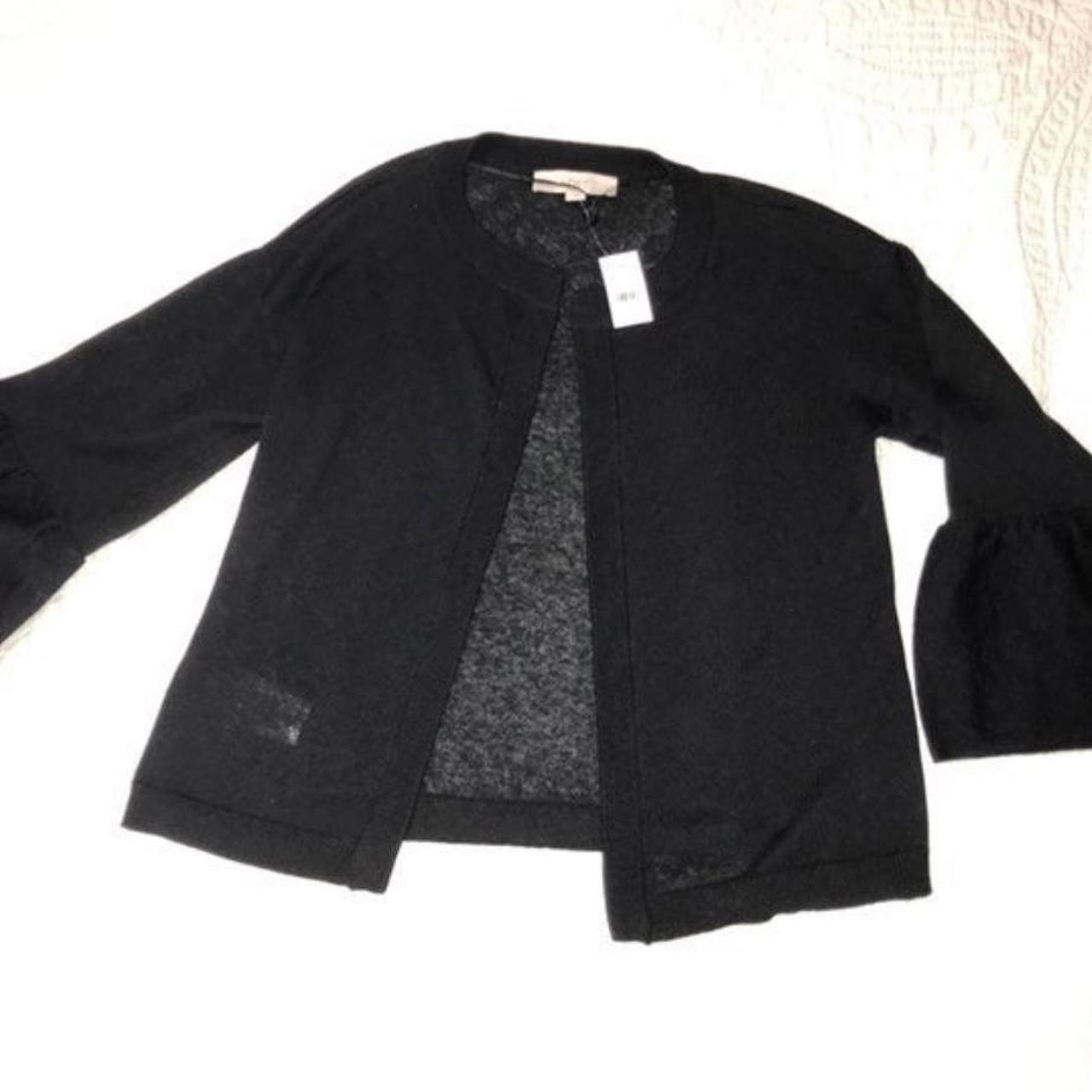 Black cardigan loft best sale