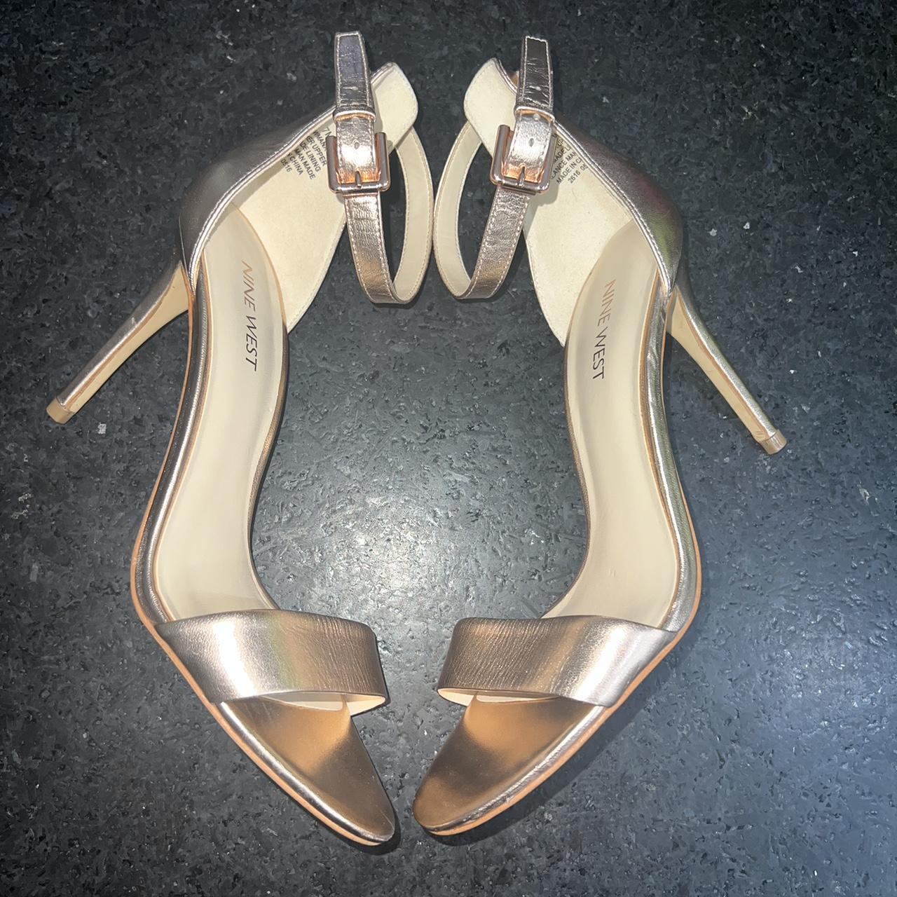 Nine west rose gold heels on sale