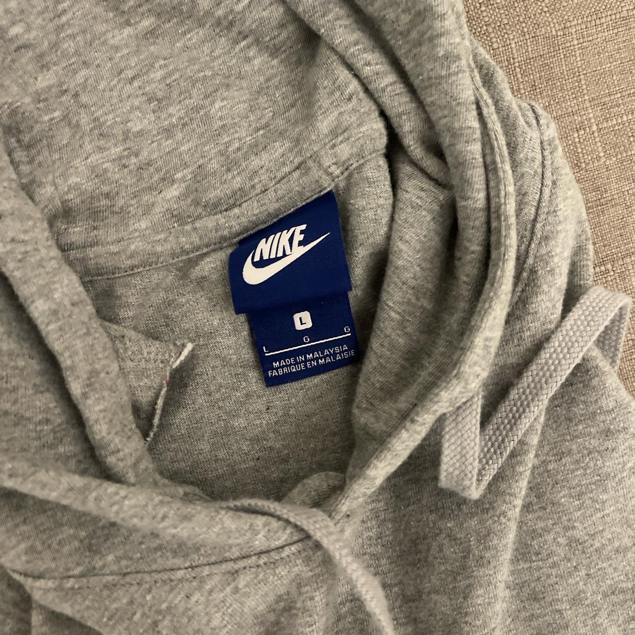 Grey Nike hoodie cut off. No stains very good... - Depop