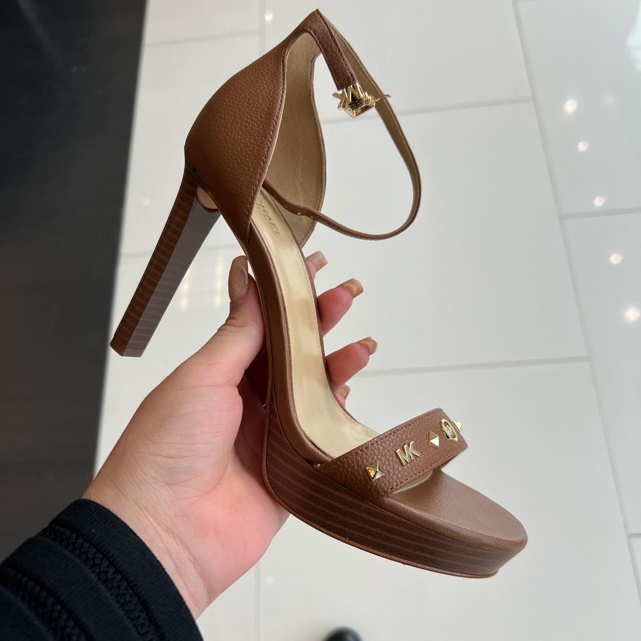 Michael kors cheap brown heels