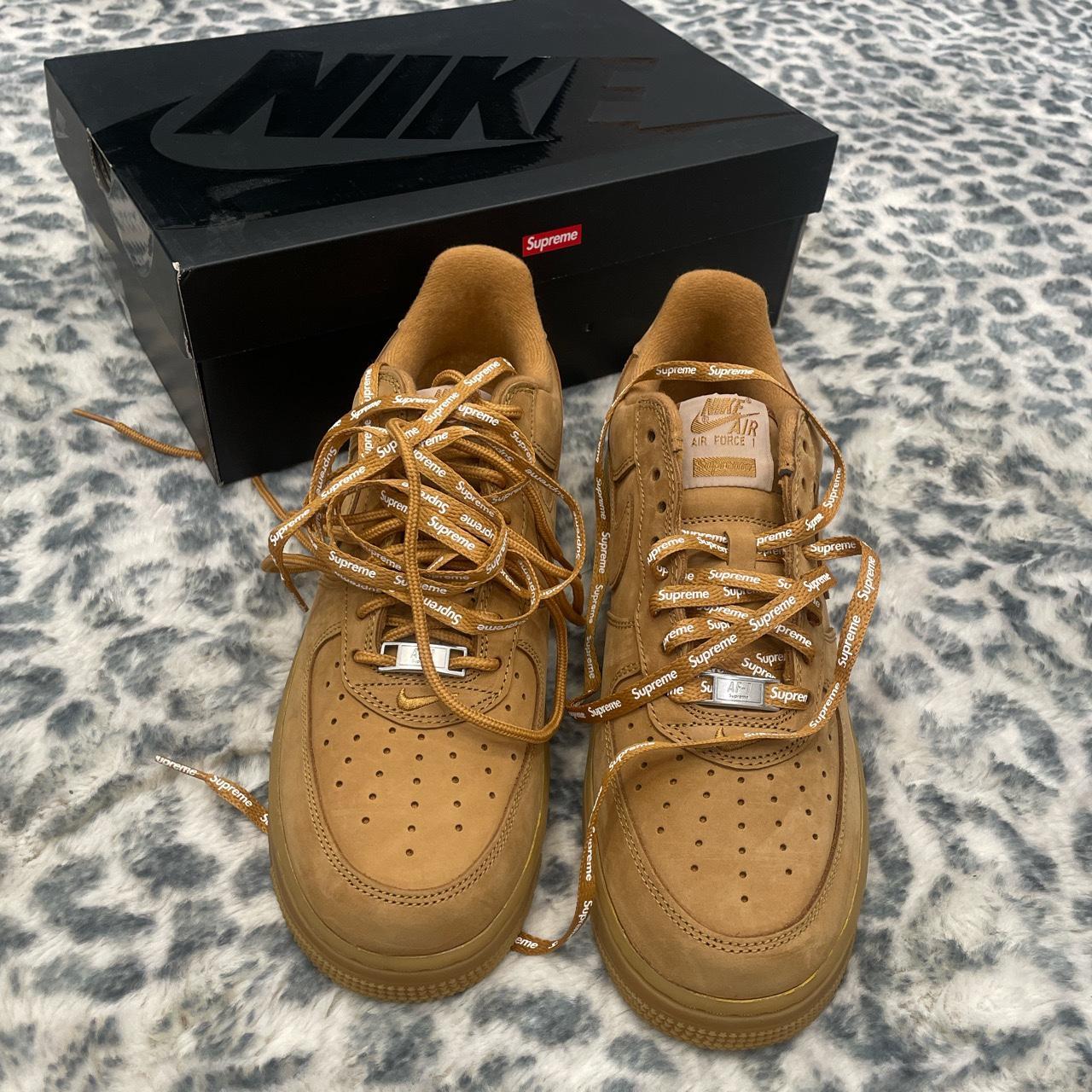 tan supreme air force 1