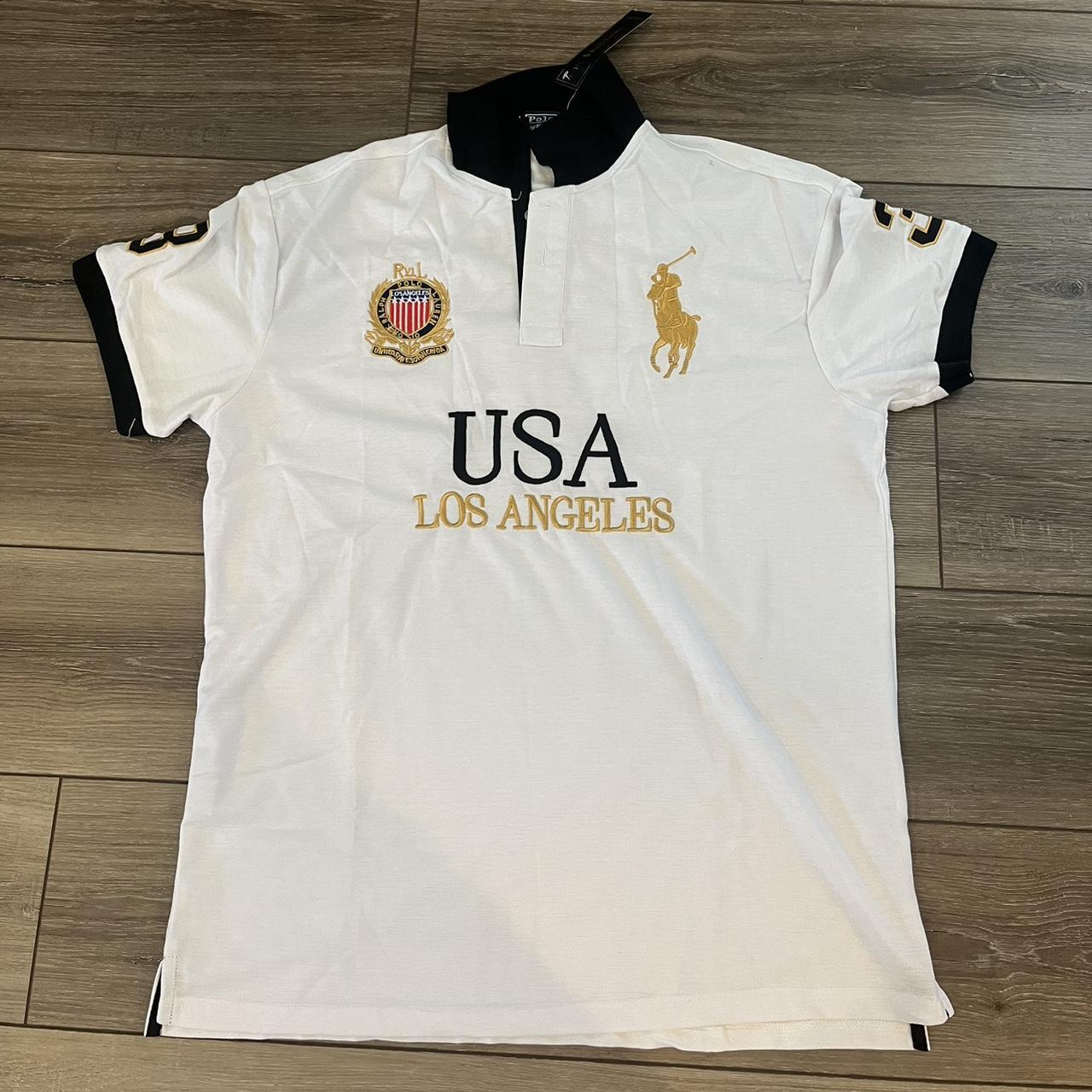 Chief keef polo USA, LOS ANGELES XXL fits like | Depop