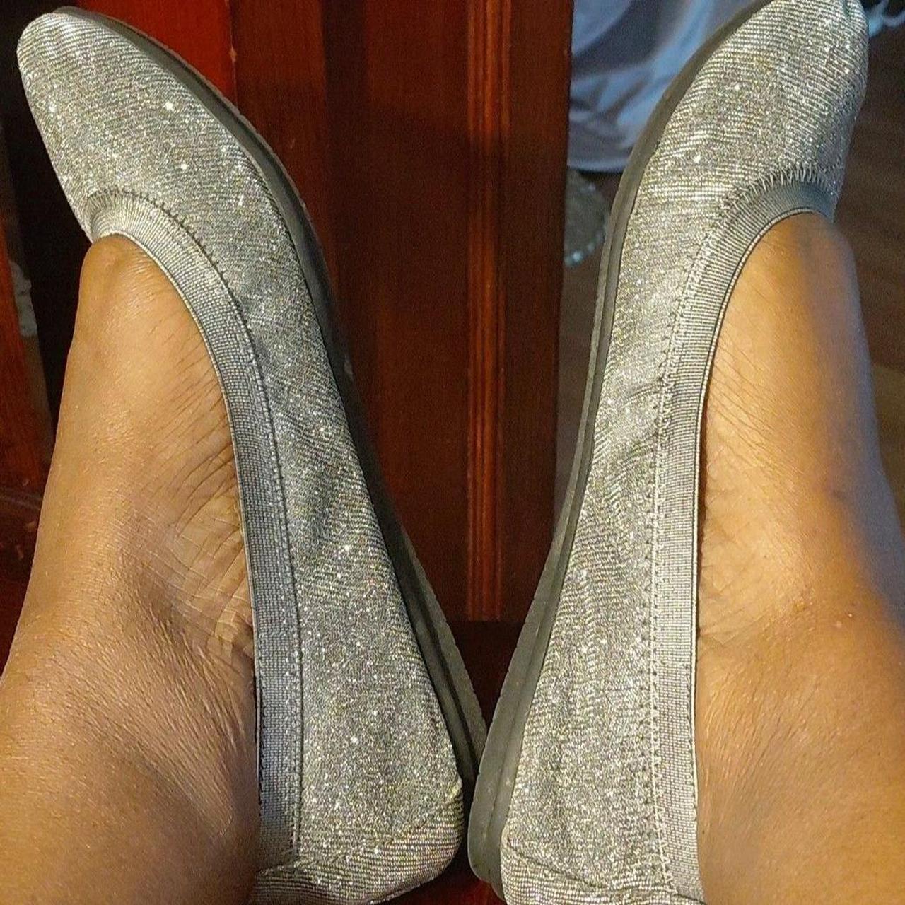 Source Unknown Women's Ballet shoes - Silver - US… - image 5