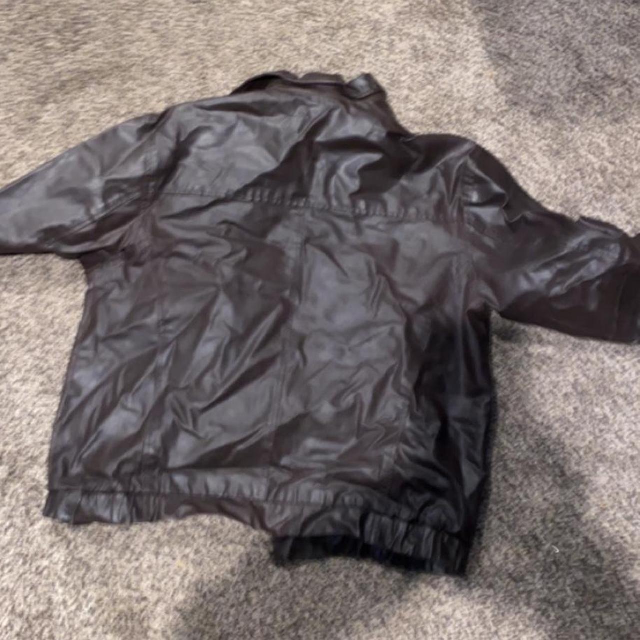 Brown Leather jacket. Keeps you warm on cold winter... Depop