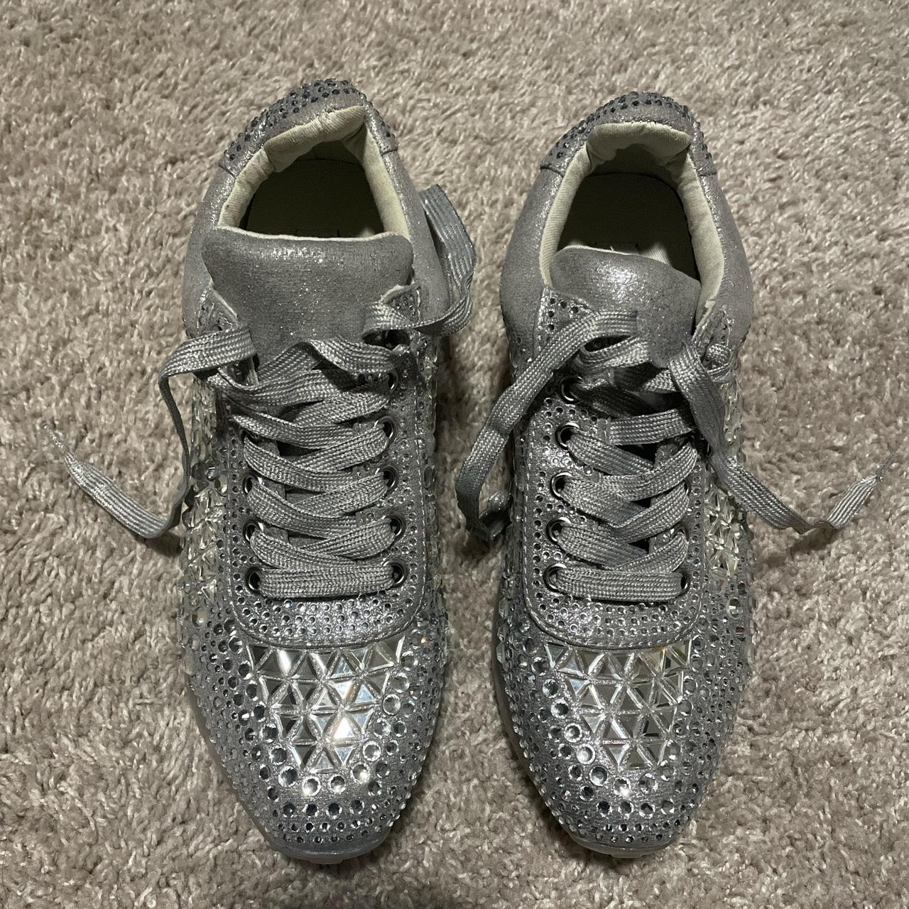 Steve Madden Carissa Rhinestone Sneakers Size