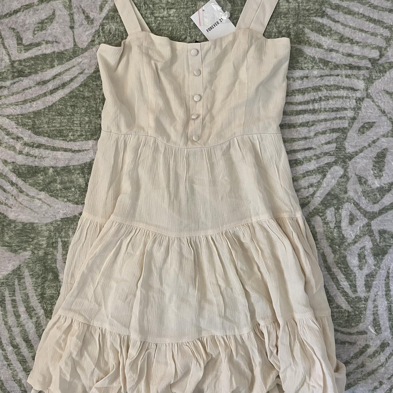 Forever 21 Women's Dress Cream/White S – Forever 21 cream mini