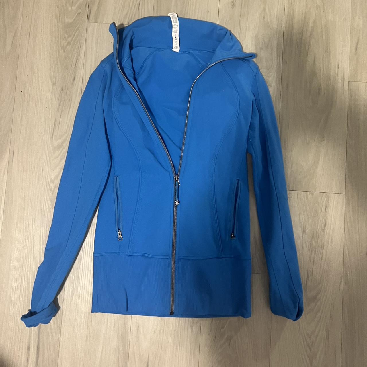 beautiful blue lululemon zip up. super flattering... - Depop