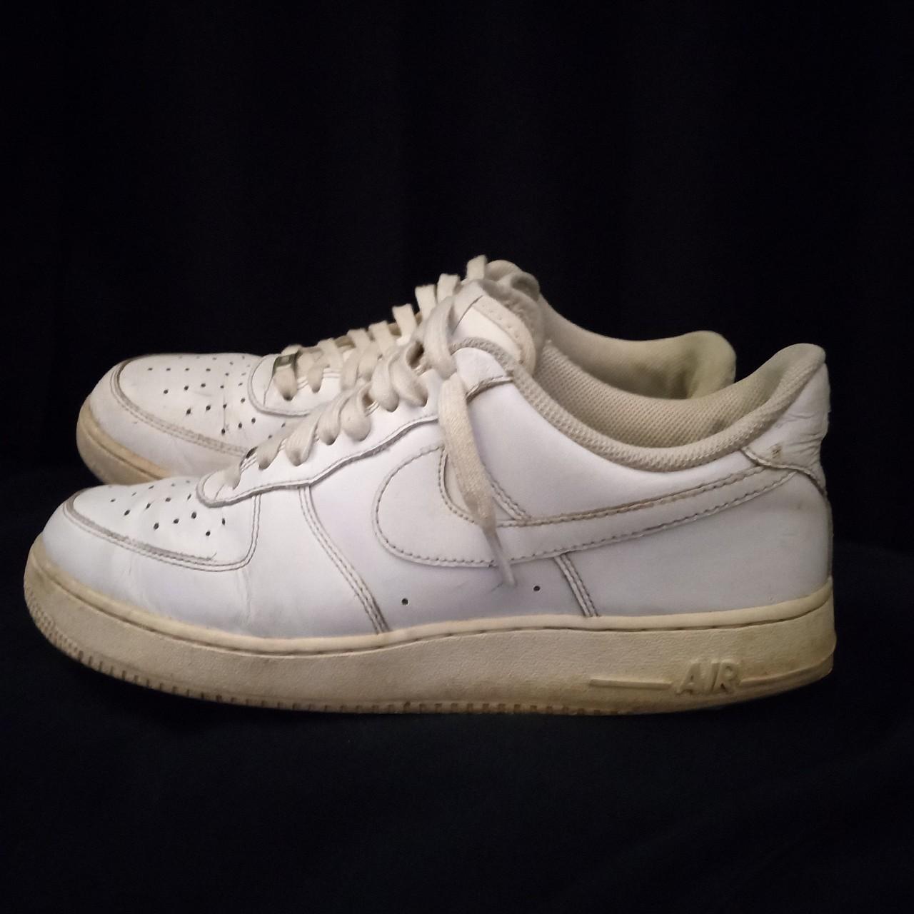 White air force 1 size 9.5 beat #shoes #nike... - Depop