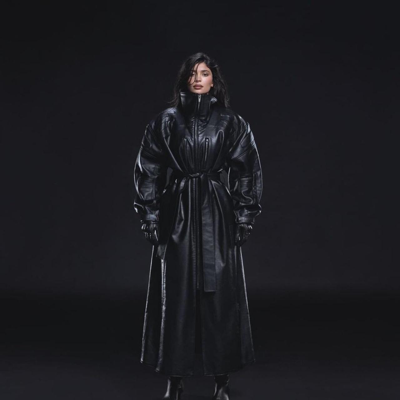 Khy- Faux Leather Trench , Size: M , New (never worn)
