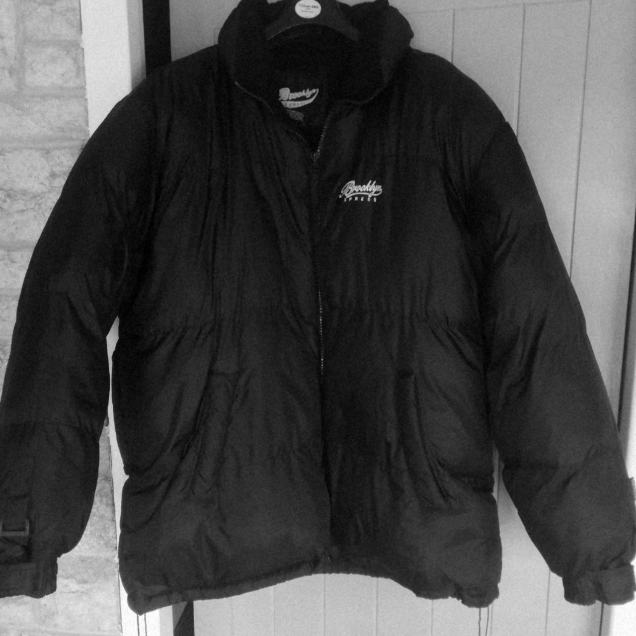 Black puffa style coat, Brooklyn Xpress size 3X,... - Depop