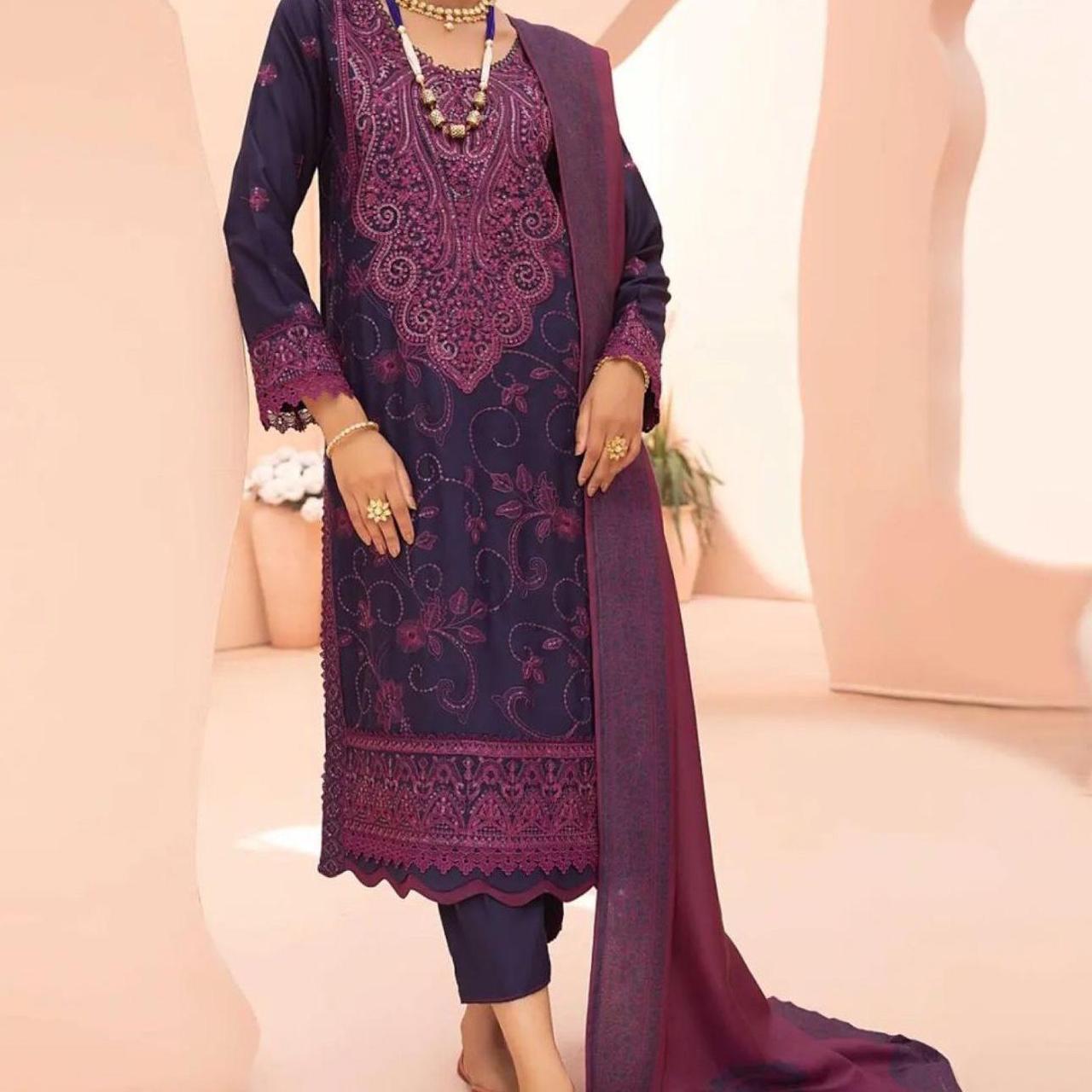 New Designer Original CasualLite EMBROIDERED Kameez - Depop