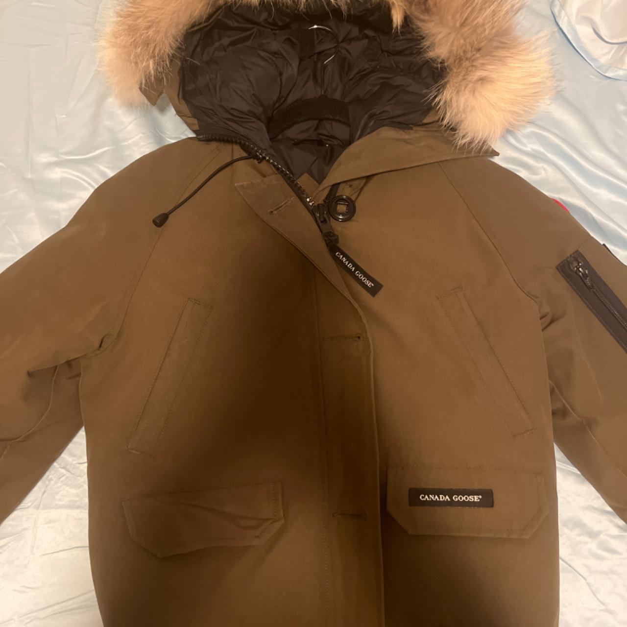 Xsmall olive green Canada goose bomber jacket with... Depop