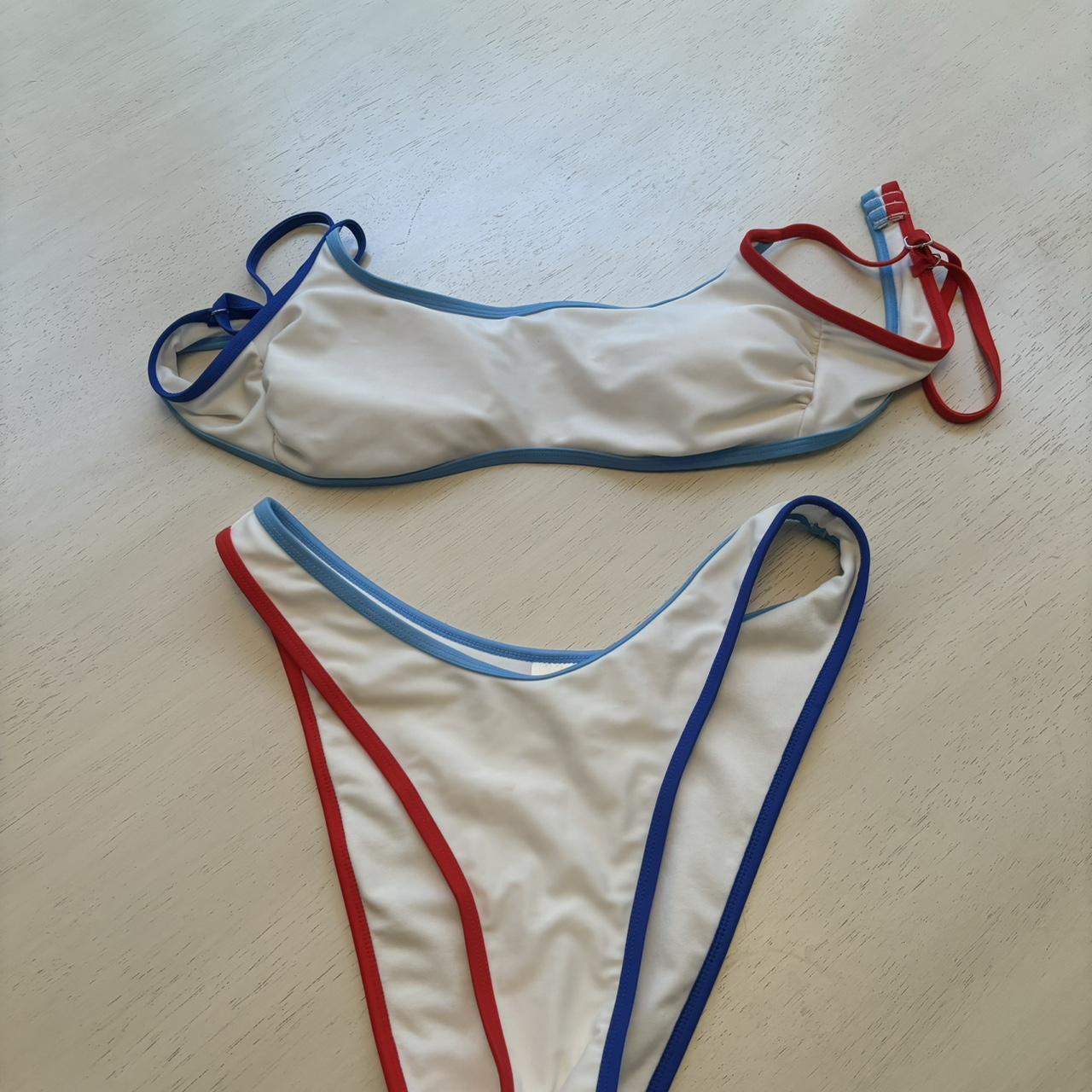 Target red white and blue swimsuit size L