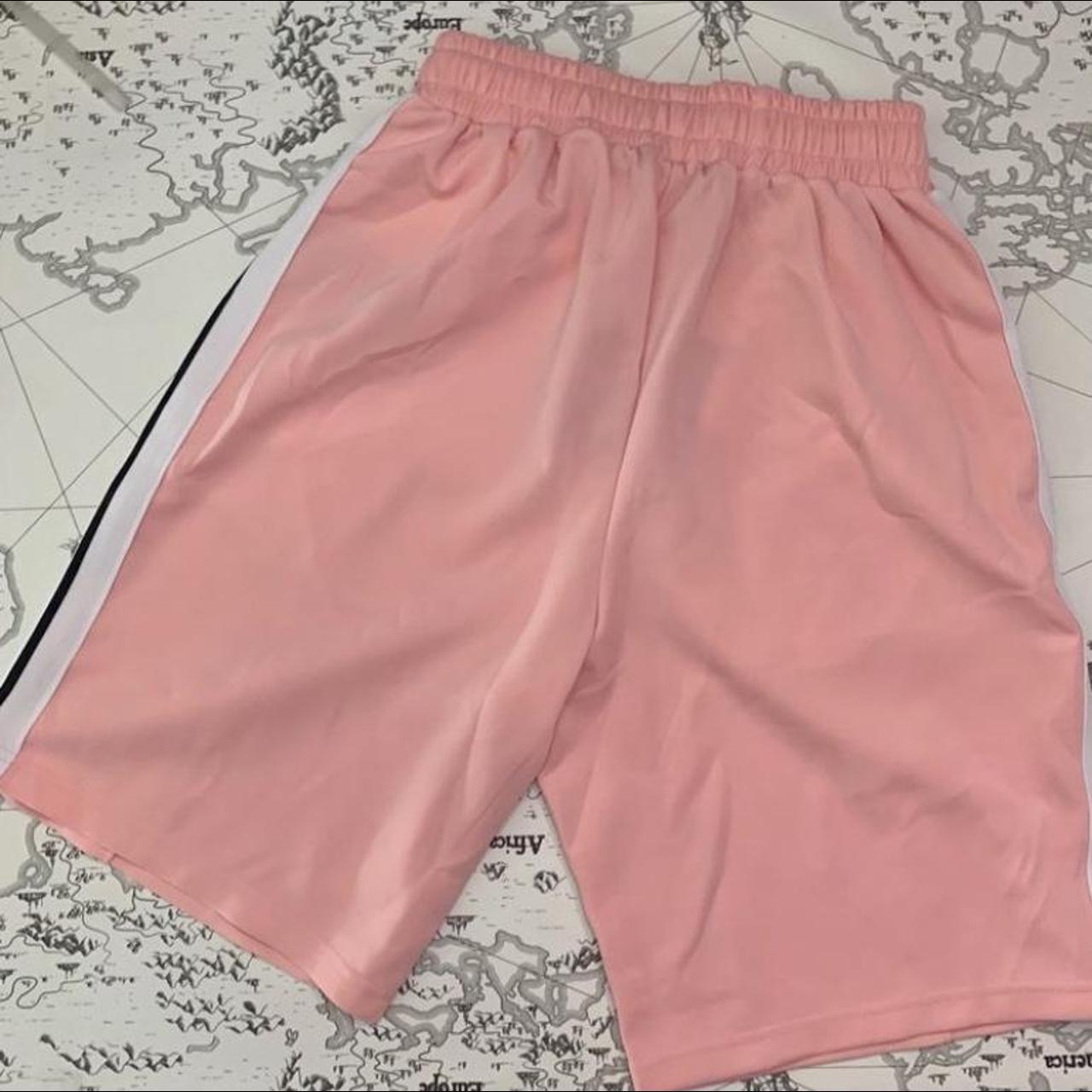 【関税＆送料込み】Palm Angels Pink Linen Shorts Palm Angels/パームエンジェルス｜ピンク リネン ショーツ