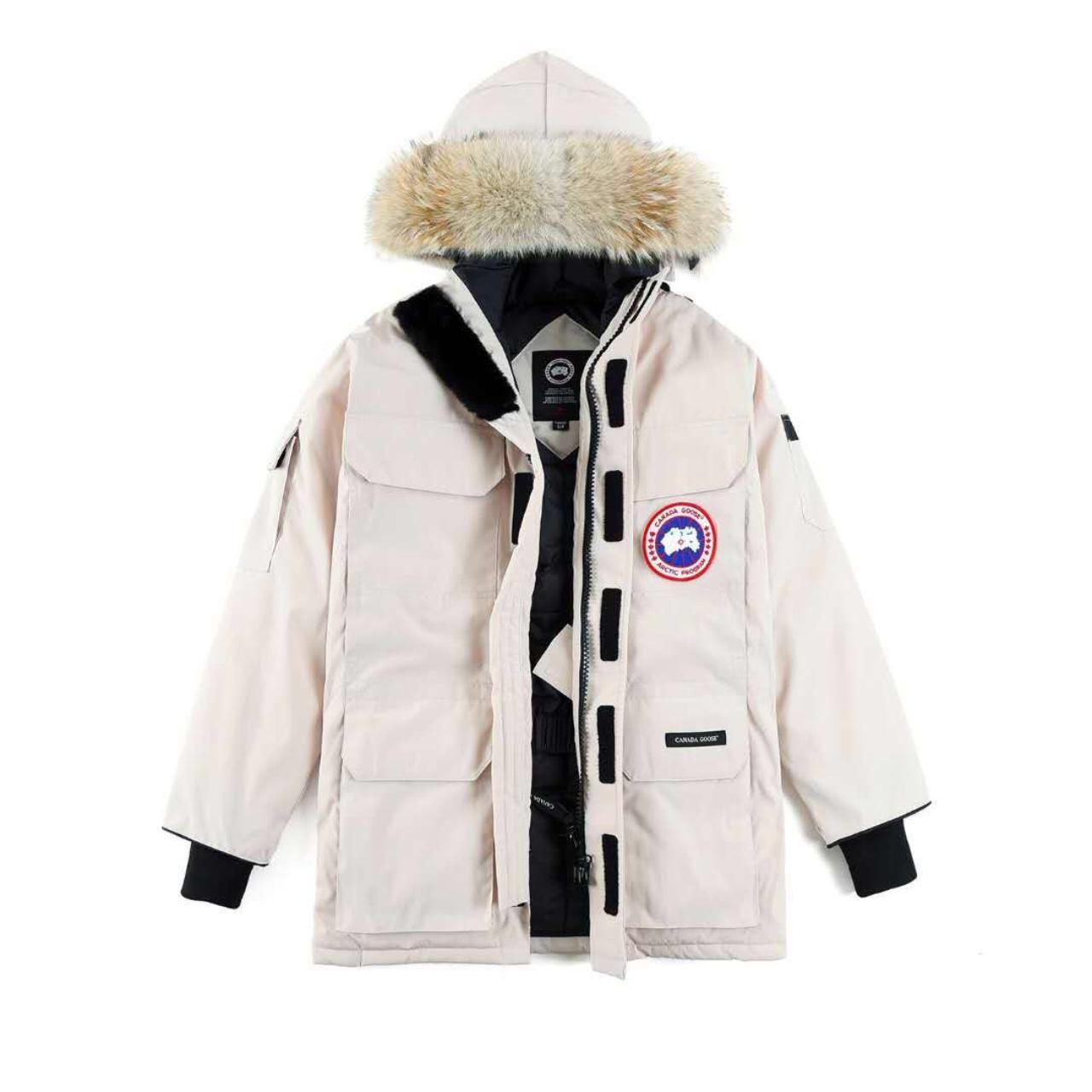 Canada goose Ladies Winter white down jacket size... - Depop