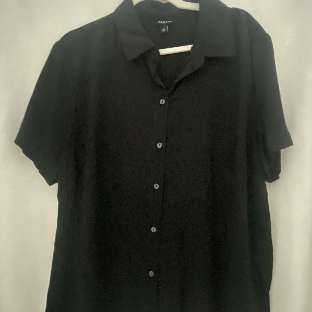 black torrid 1x layering shirt button down #torrid... - Depop