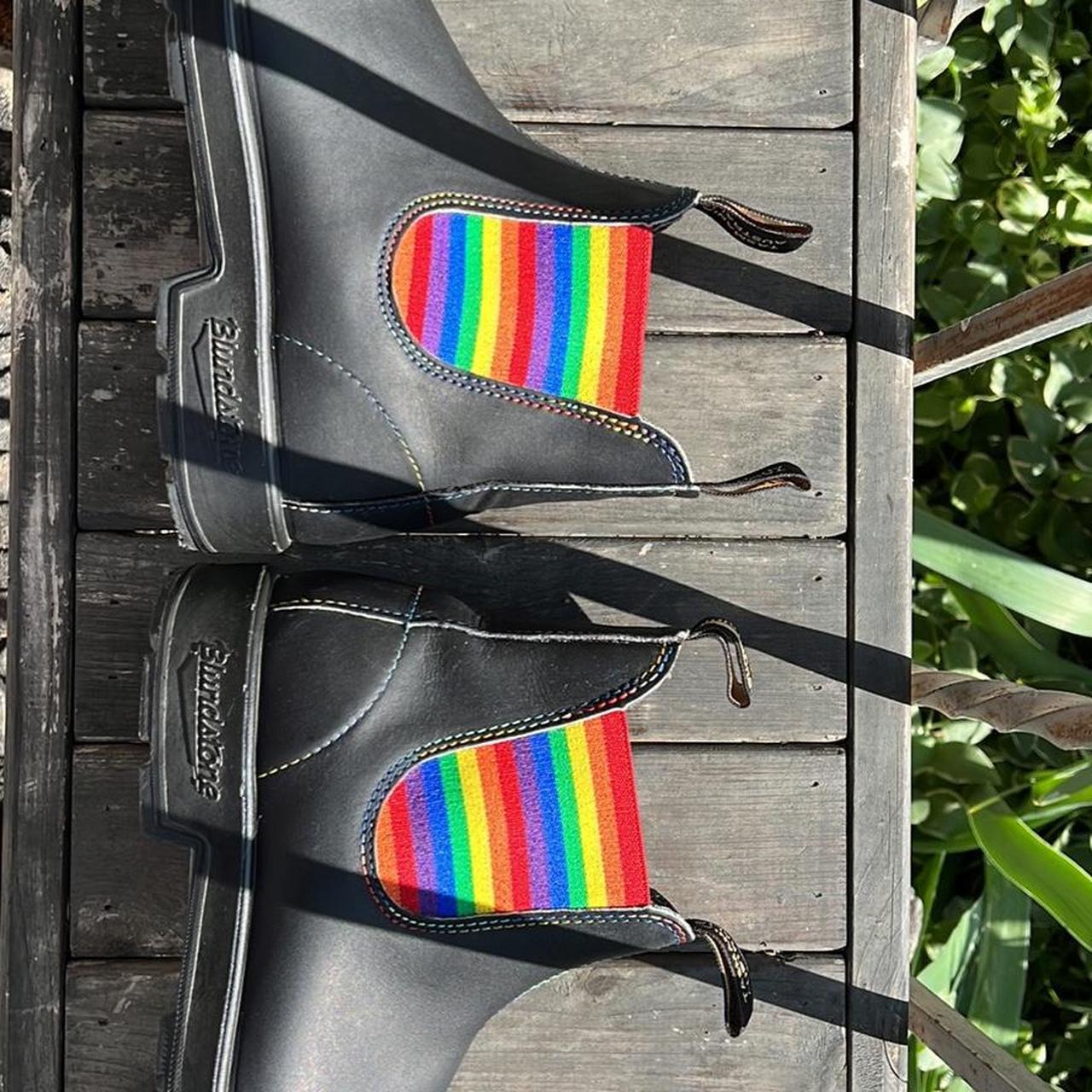 Blundstone Gender Neutral Pride color rainbow Depop