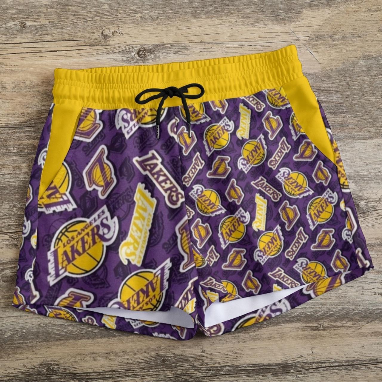 Retro hot sale laker shorts