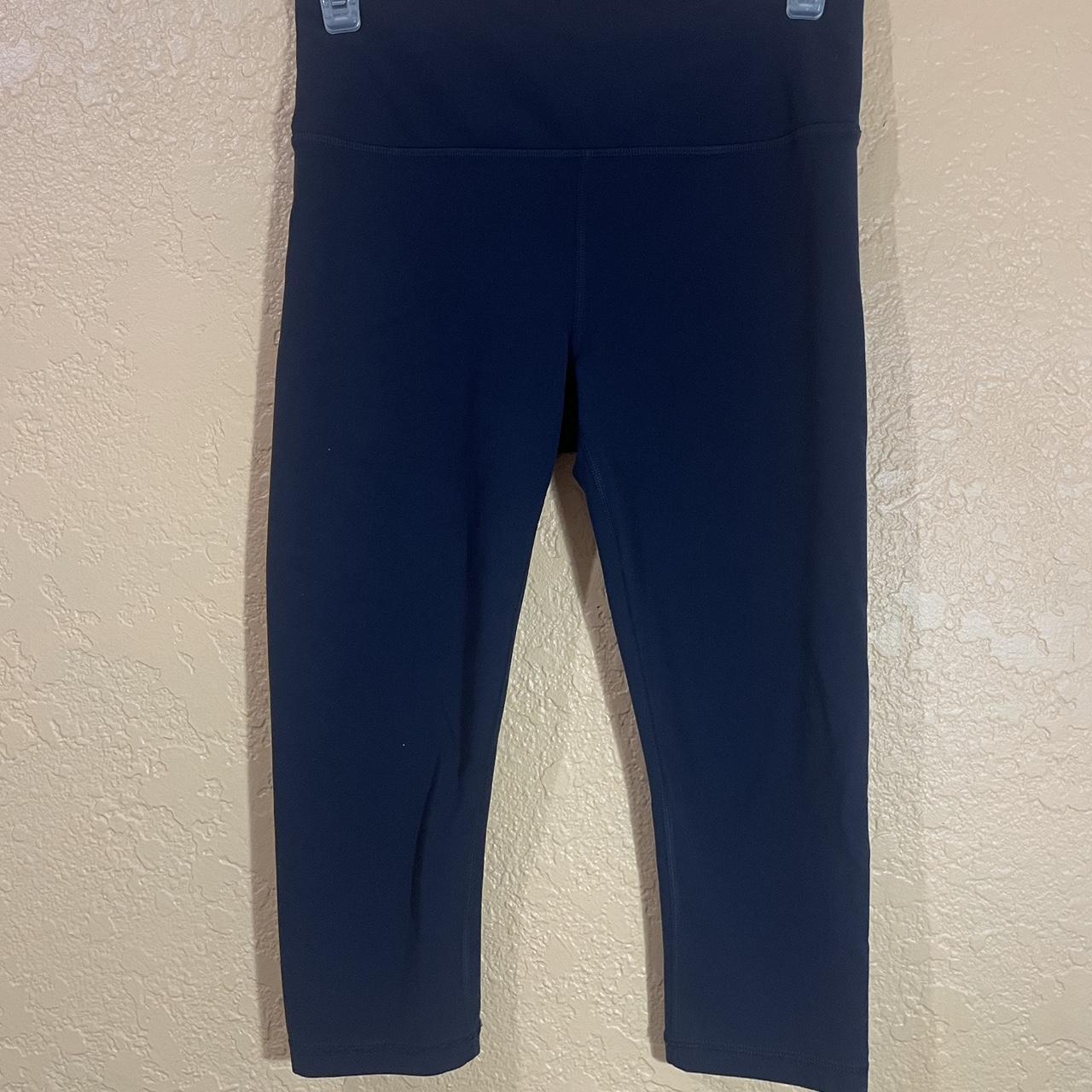 ATHLETA Salutation Crop Leggings, Navy Blue