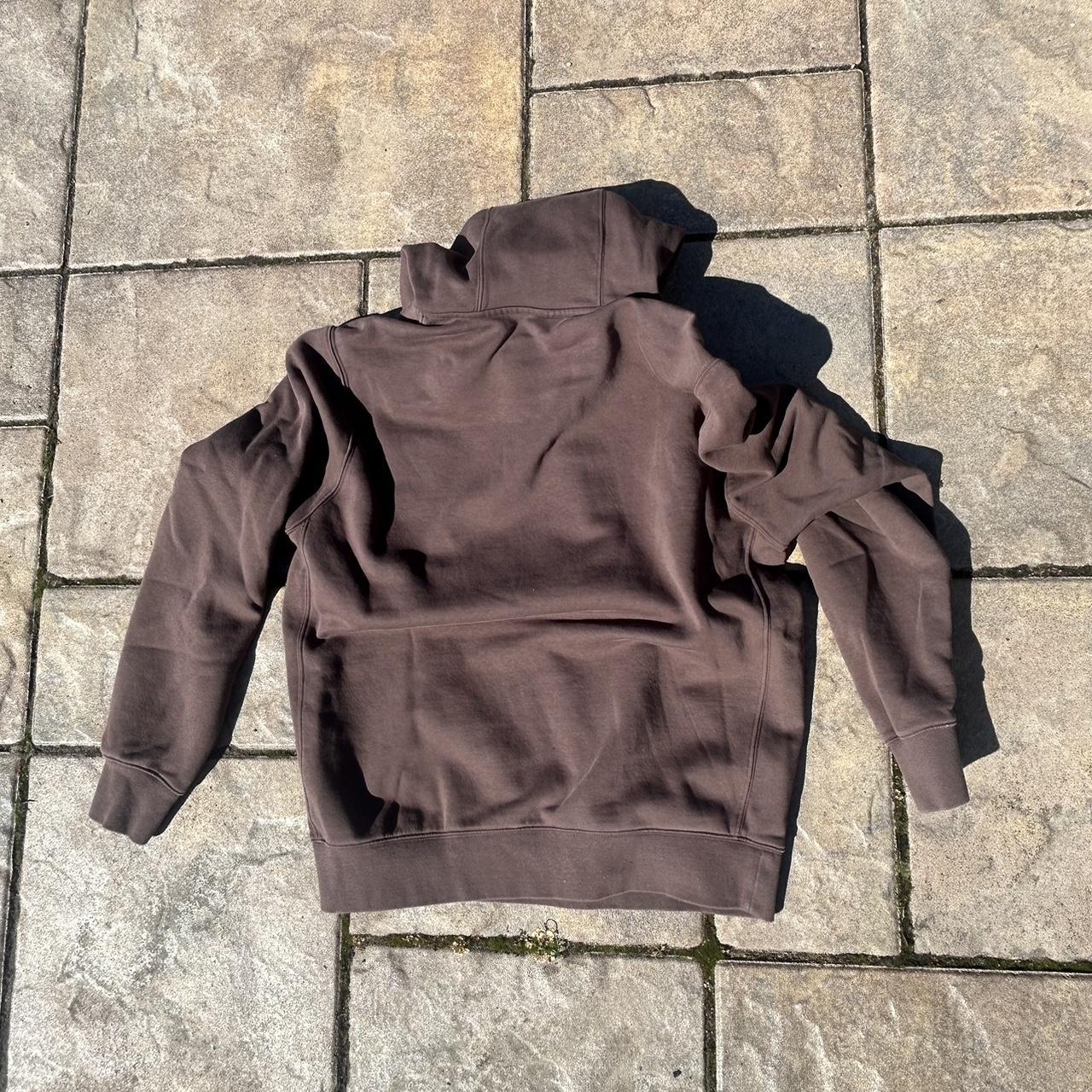 mocha brown nike essential hoodie perfect... - Depop