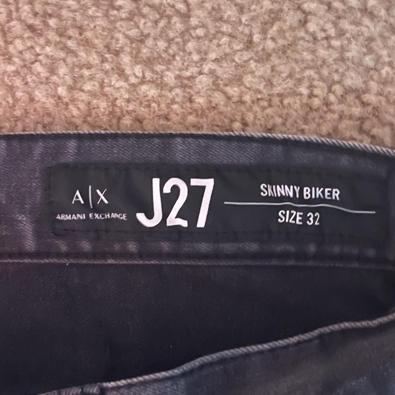 Armani exchange deals biker jeans