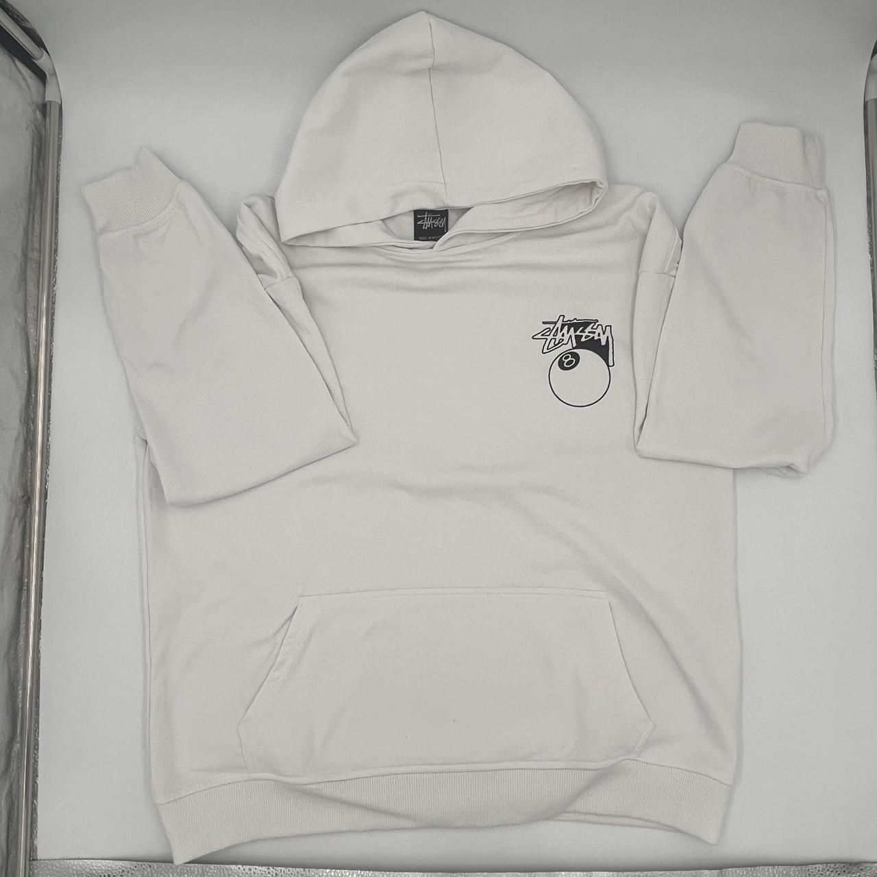 Stussy Hoodie White , - Size M, - Great Condition‼️, -...