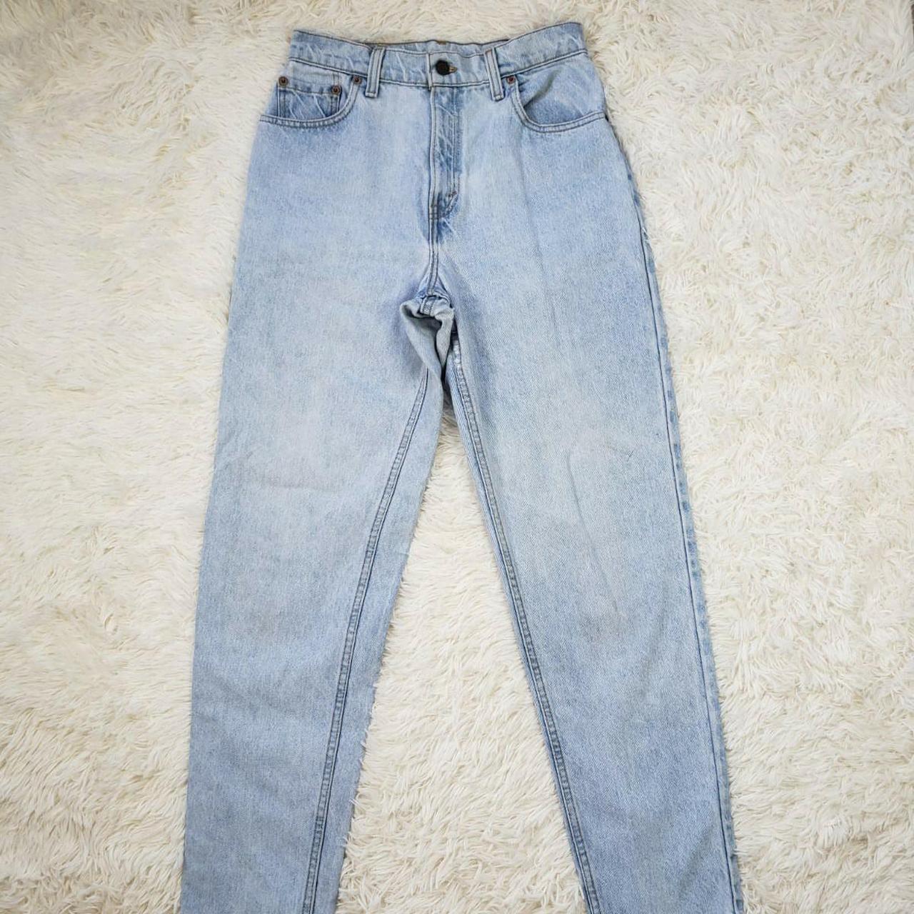 Vintage 90s Levis 551 Women s Mom Jeans Blue Size 6. Depop