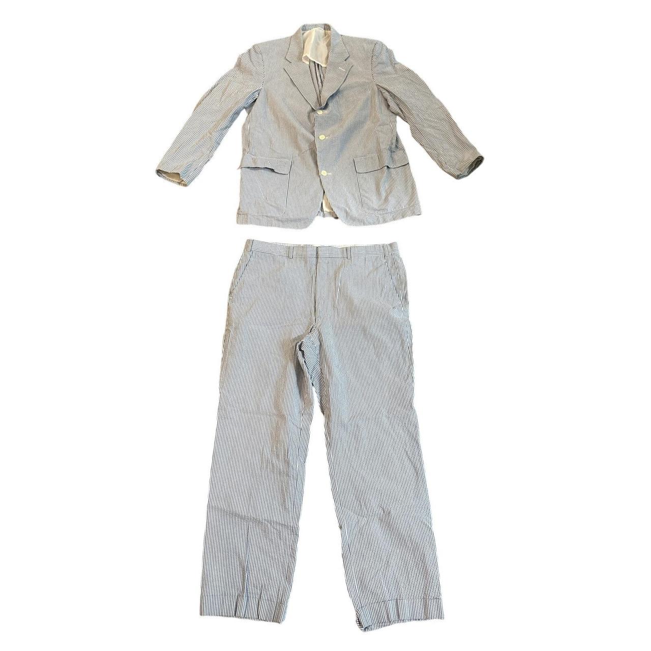 Source Unknown Men's Tailored jacket - Blue/White… - image 1