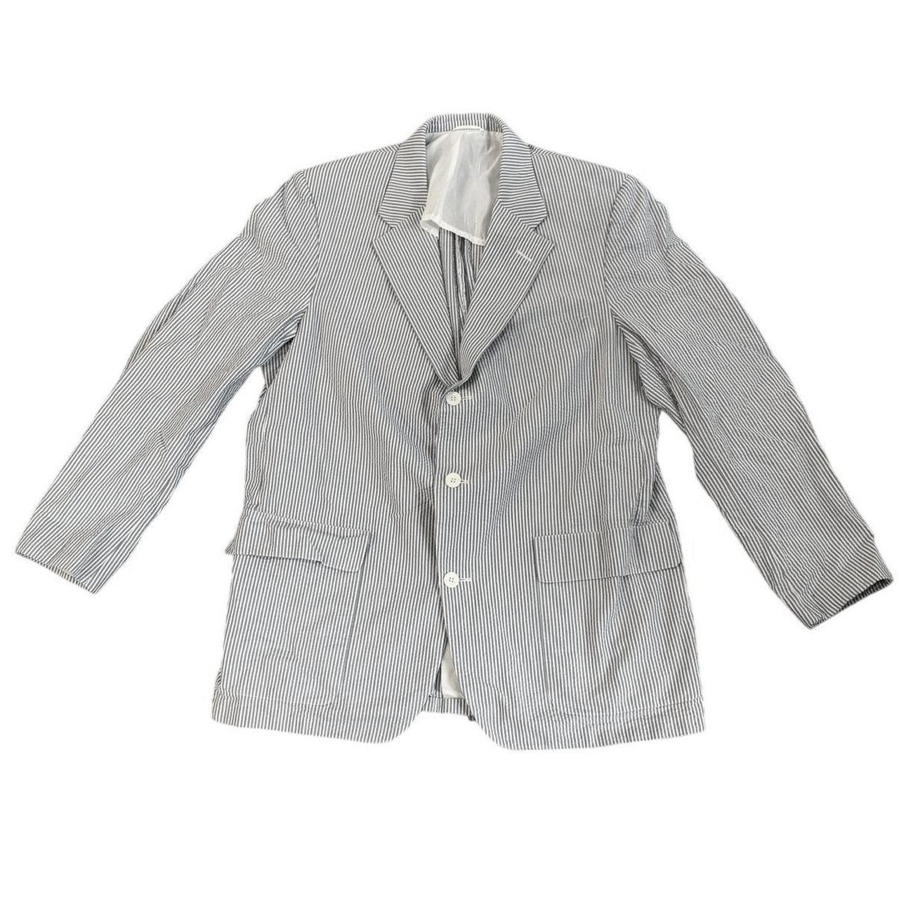 Source Unknown Men's Tailored jacket - Blue/White… - image 2
