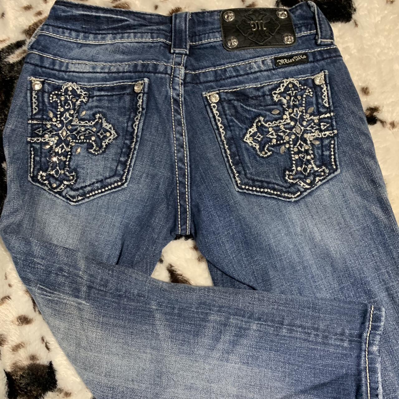 miss me capri jeans size-26 perfect condition... - Depop