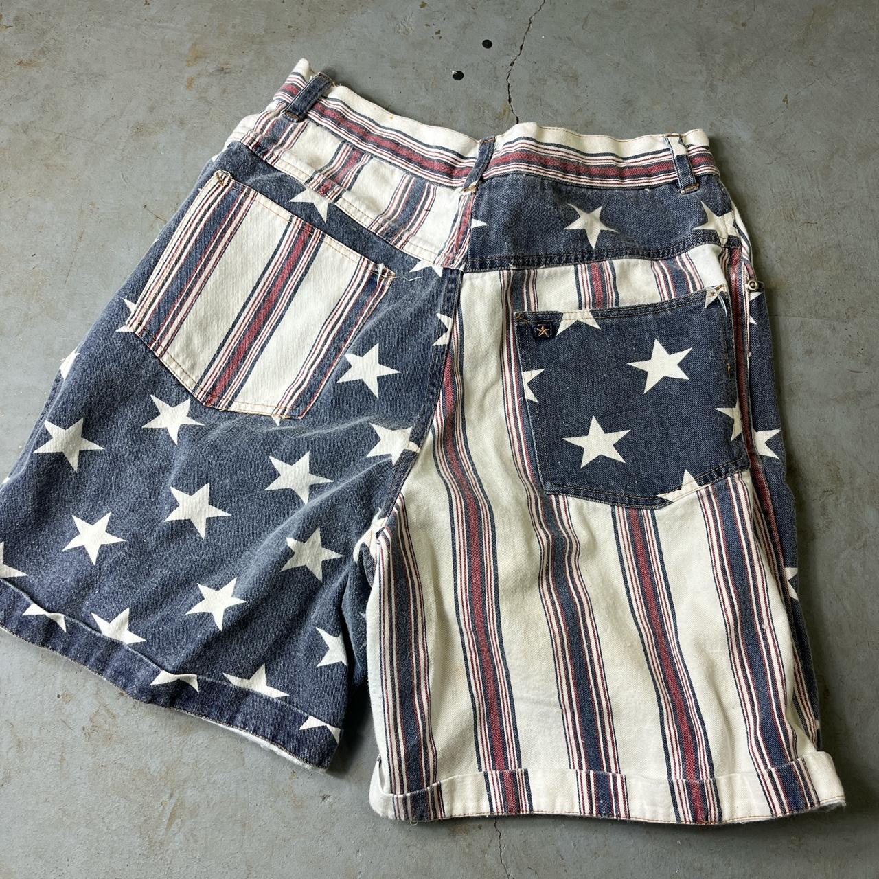 Faded glory denim American flag jorts 7/8 women’s... - Depop