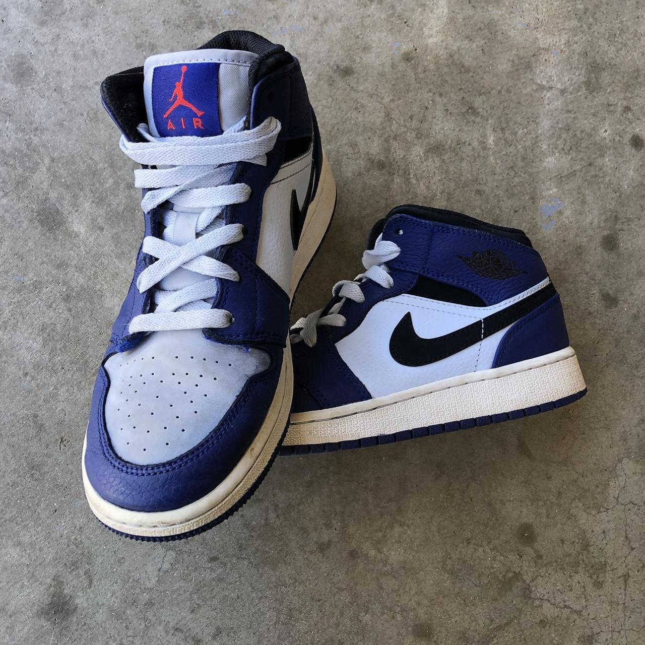 Jordan 1 mid deep royal blue black best sale