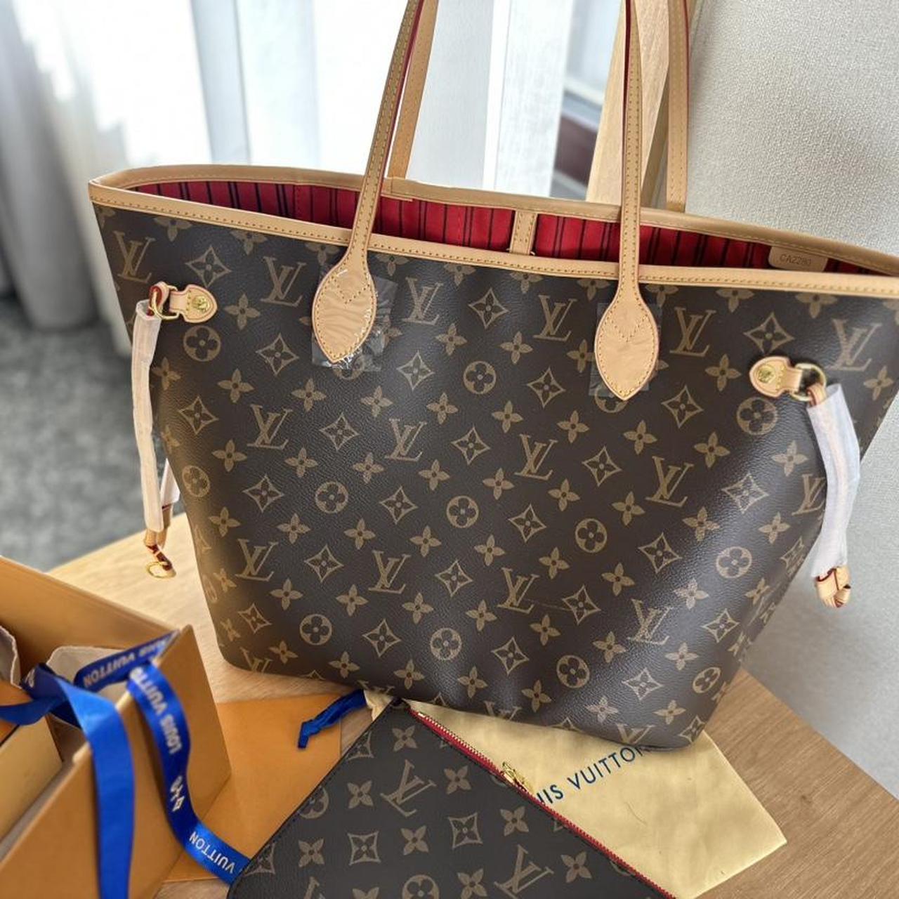 Vuitton Monogram Canvas Louis Vuitton Purse Red Inside Brand New