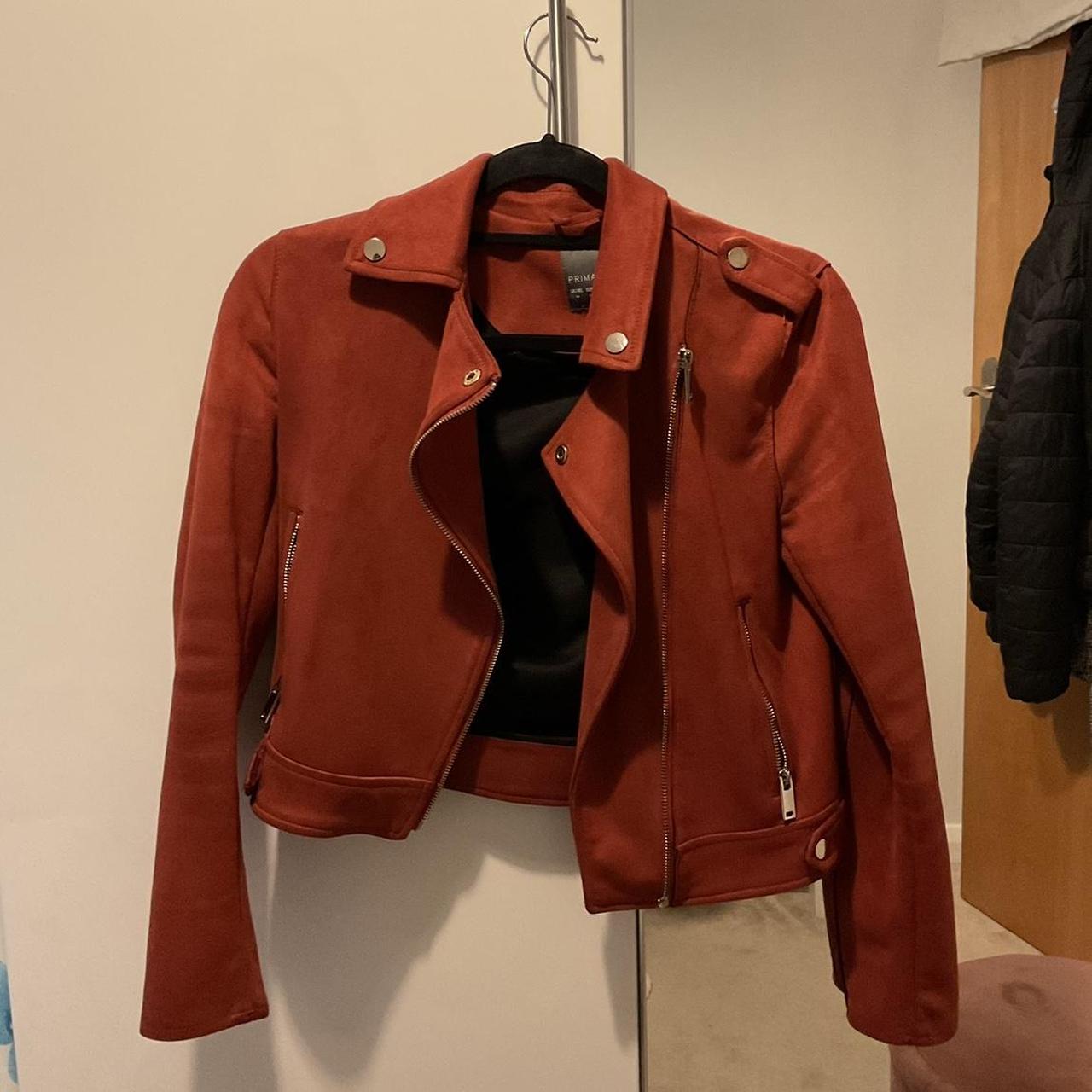 Burnt Orange Suade Primark Jacket in size Small