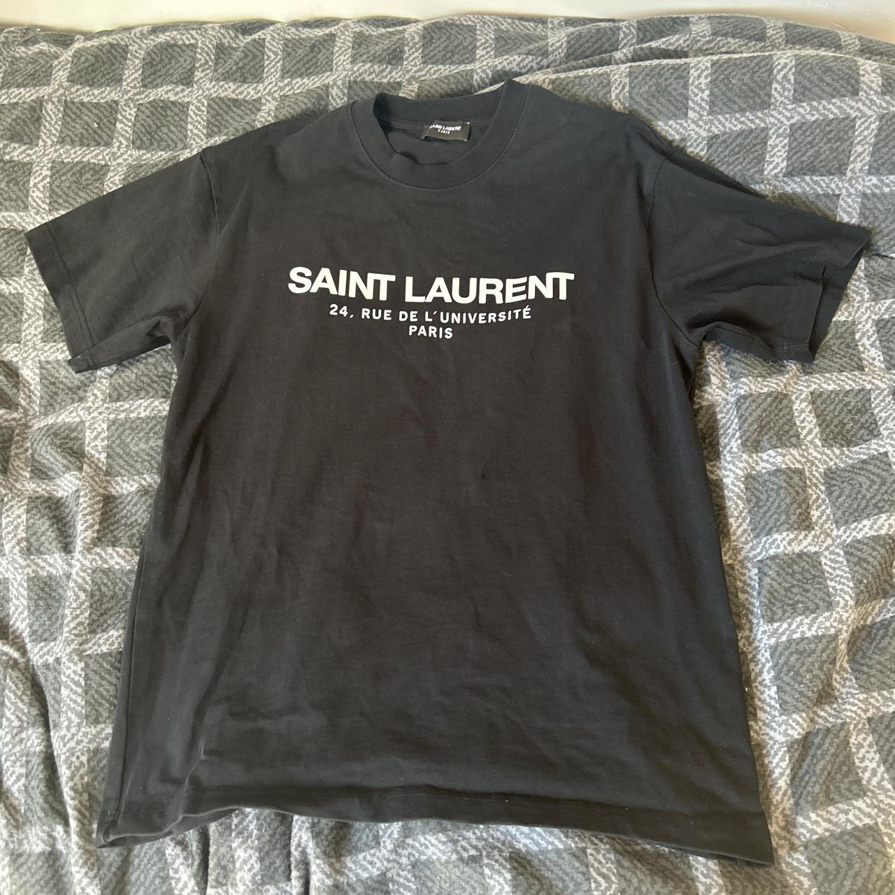 Small Yves Saint Laurent YSL Oversized black T shirt