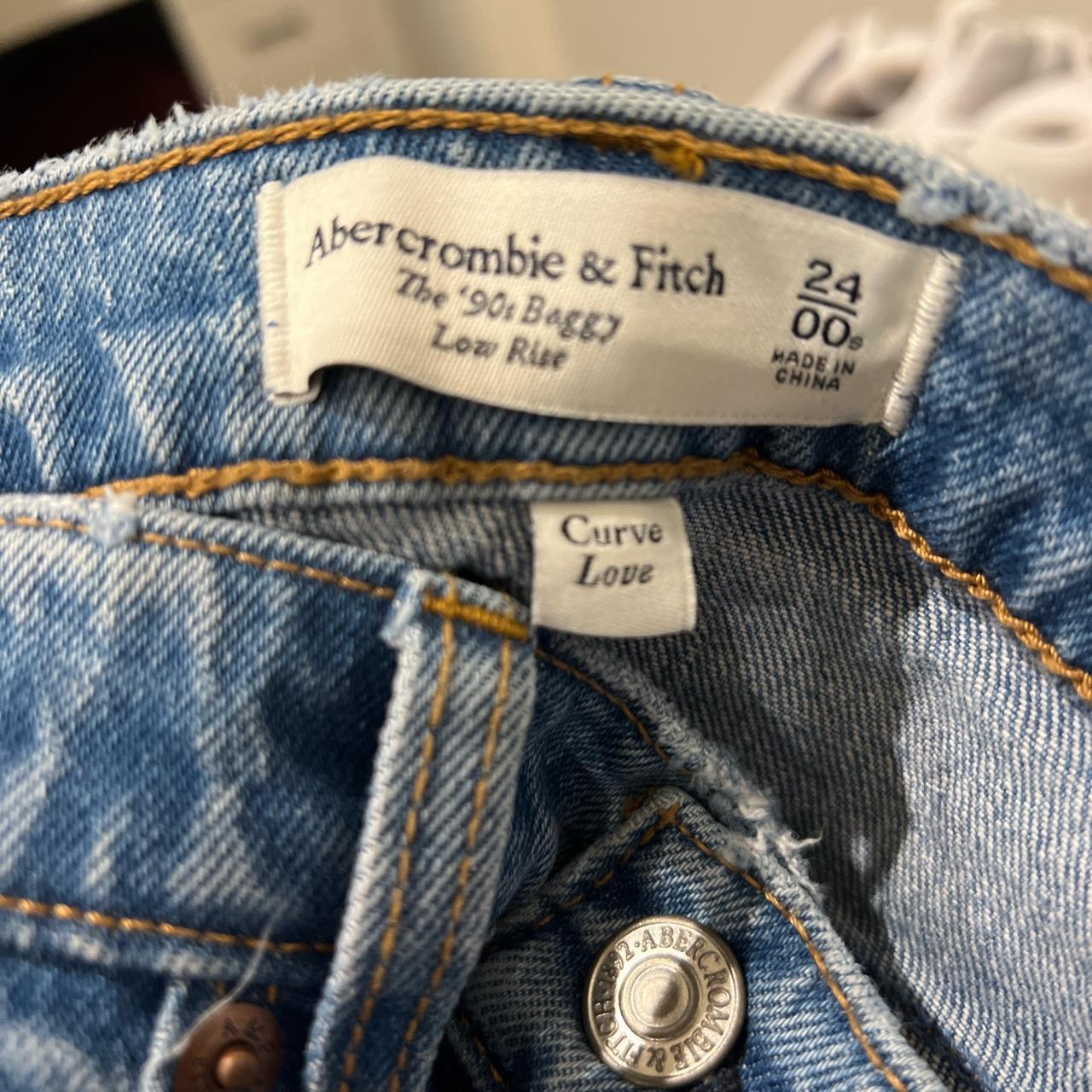 Abercrombie 90s Baggy Low Rise Side Cut Design (Short) - Depop