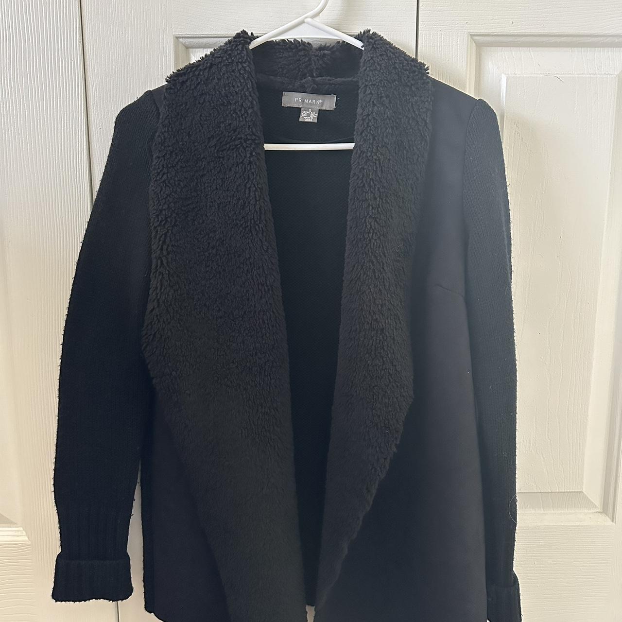 Primark black 2025 fluffy cardigan